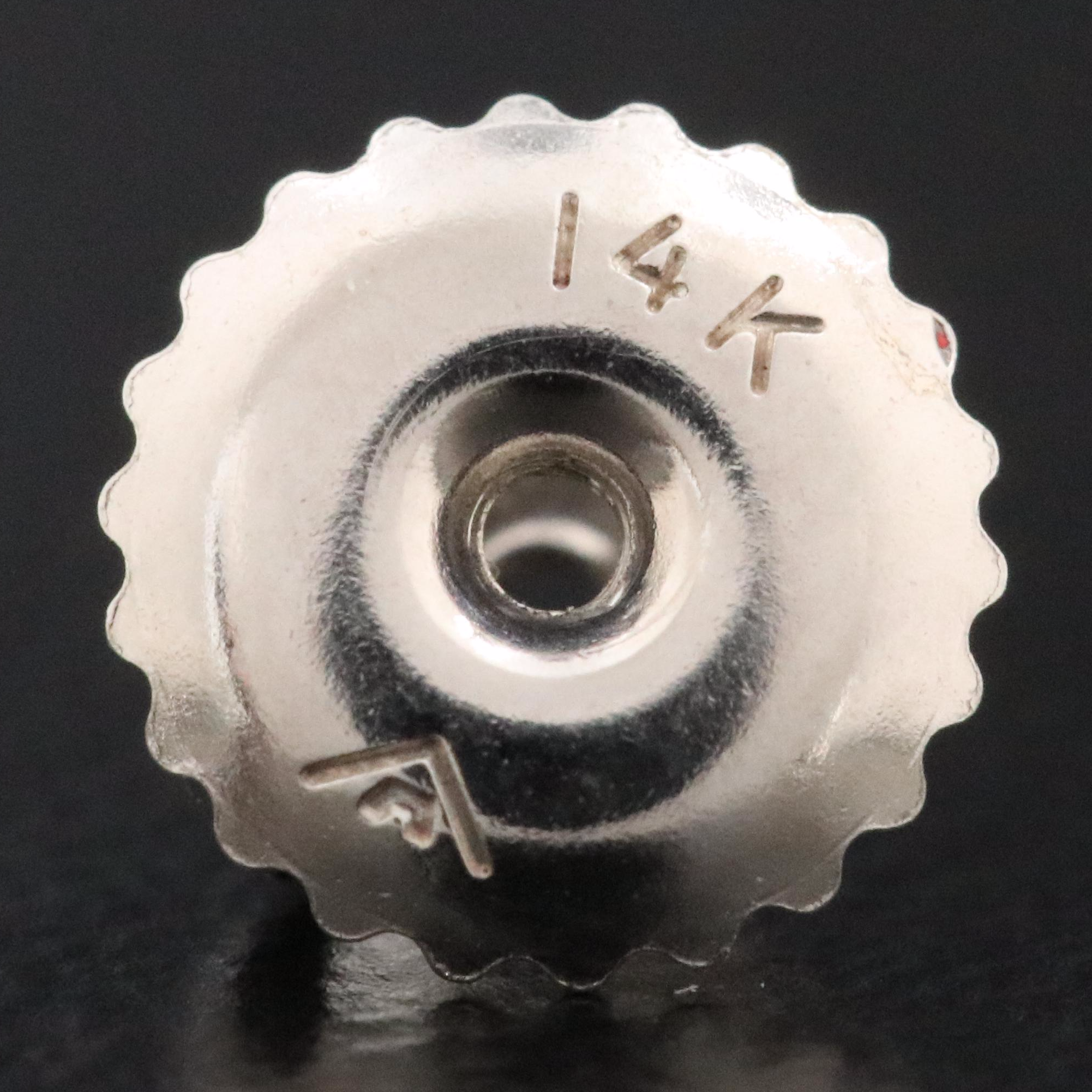 14K 4.08 CTW Lab Grown Diamond Solitaire Earrings