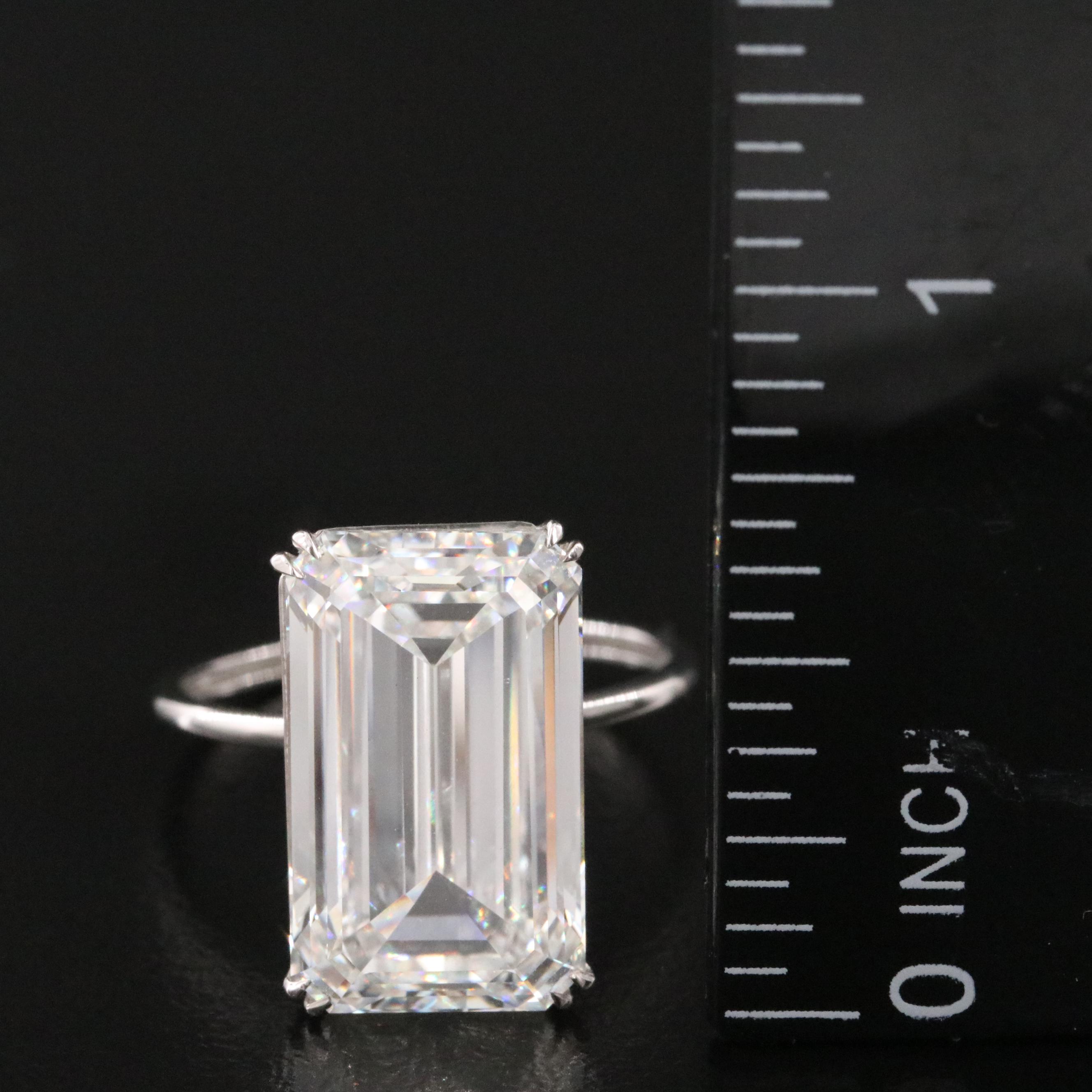 Platinum 10.03 CT Lab Grown Diamond Solitaire Ring with IGI Report