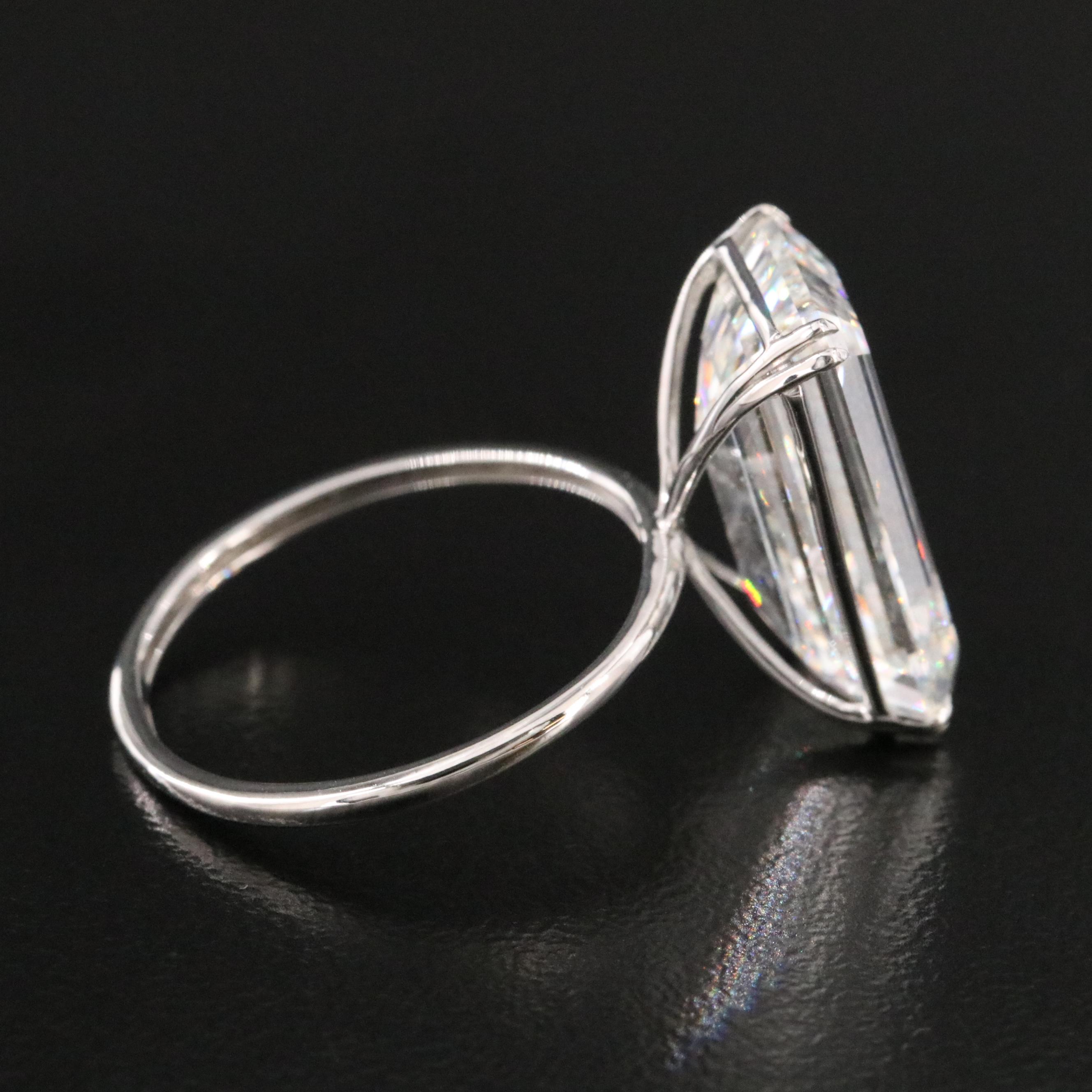 Platinum 10.03 CT Lab Grown Diamond Solitaire Ring with IGI Report