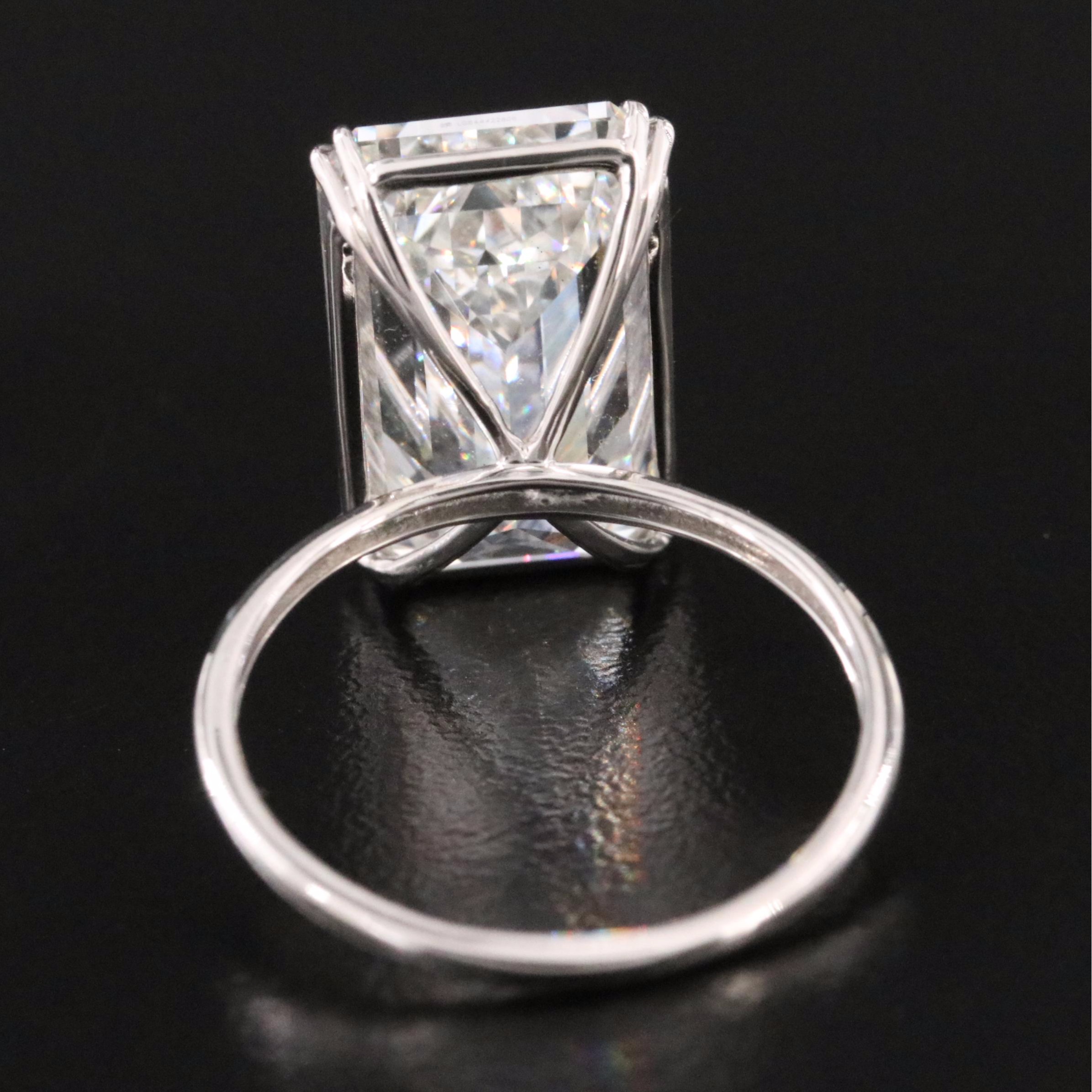 Platinum 10.03 CT Lab Grown Diamond Solitaire Ring with IGI Report