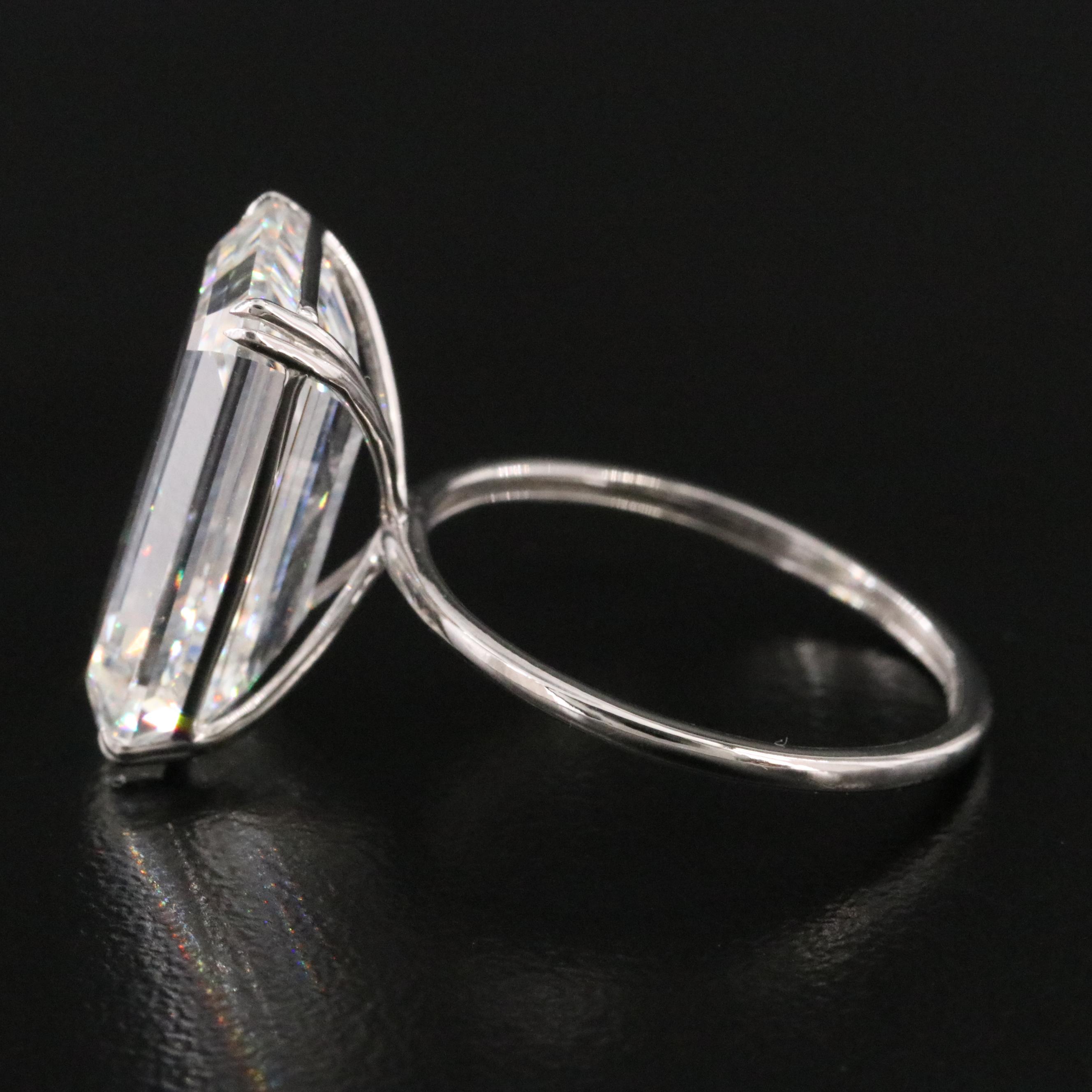 Platinum 10.03 CT Lab Grown Diamond Solitaire Ring with IGI Report