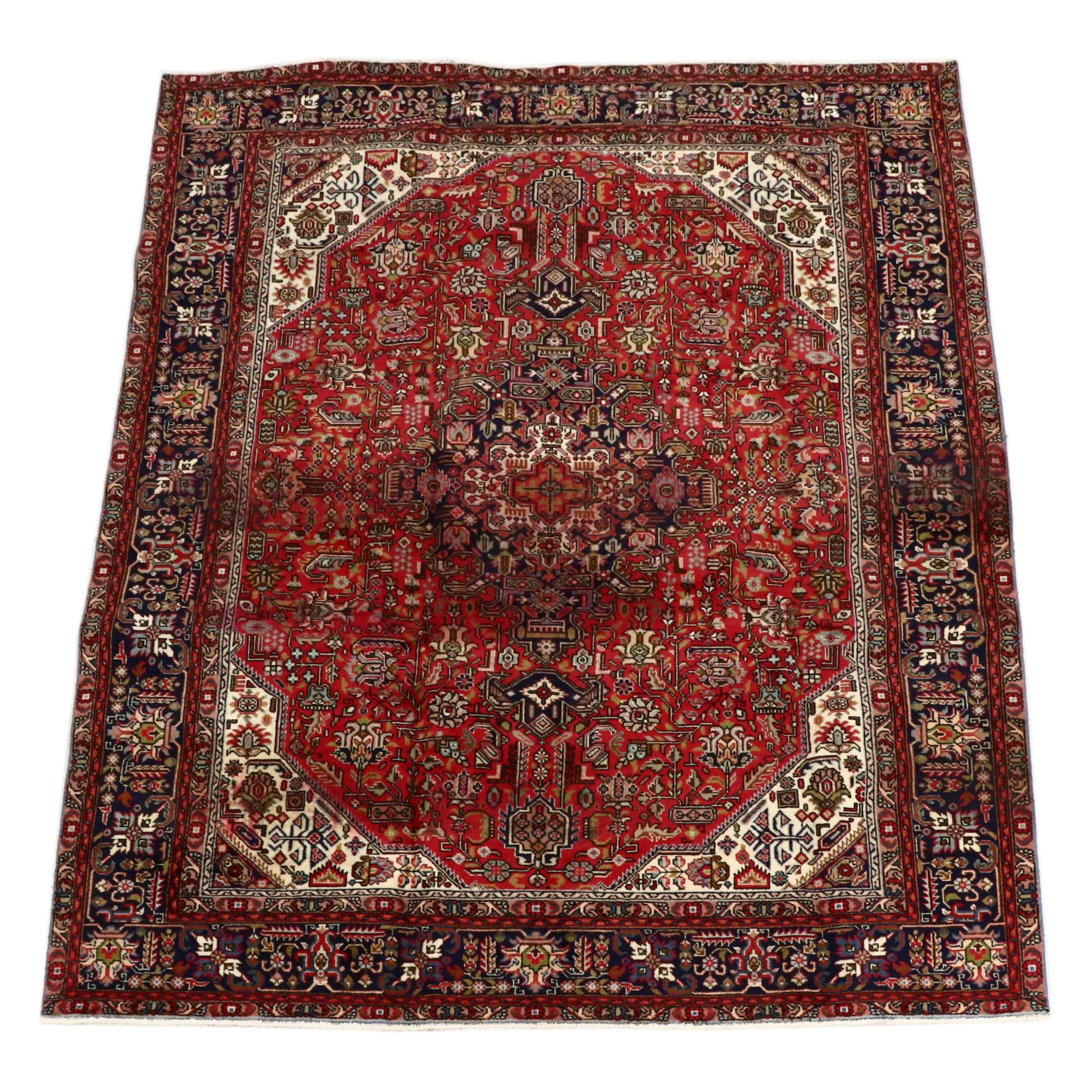 8' x 10'9 Hand-Knotted Indo-Persian Tabriz Area Rug