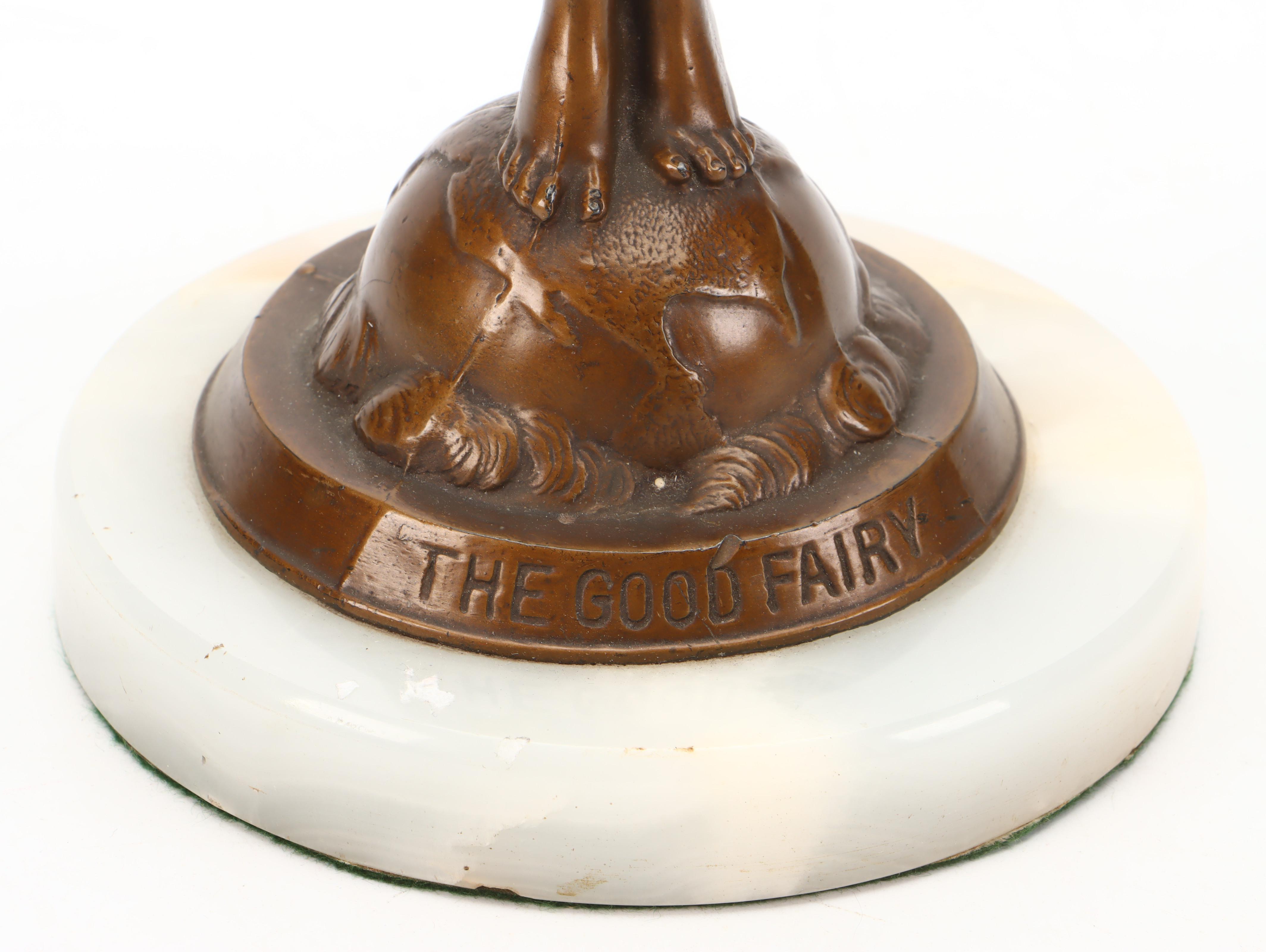 Bronze Finish Cast Metal "The Good Fairy" After Jessie McCutcheon Raleigh