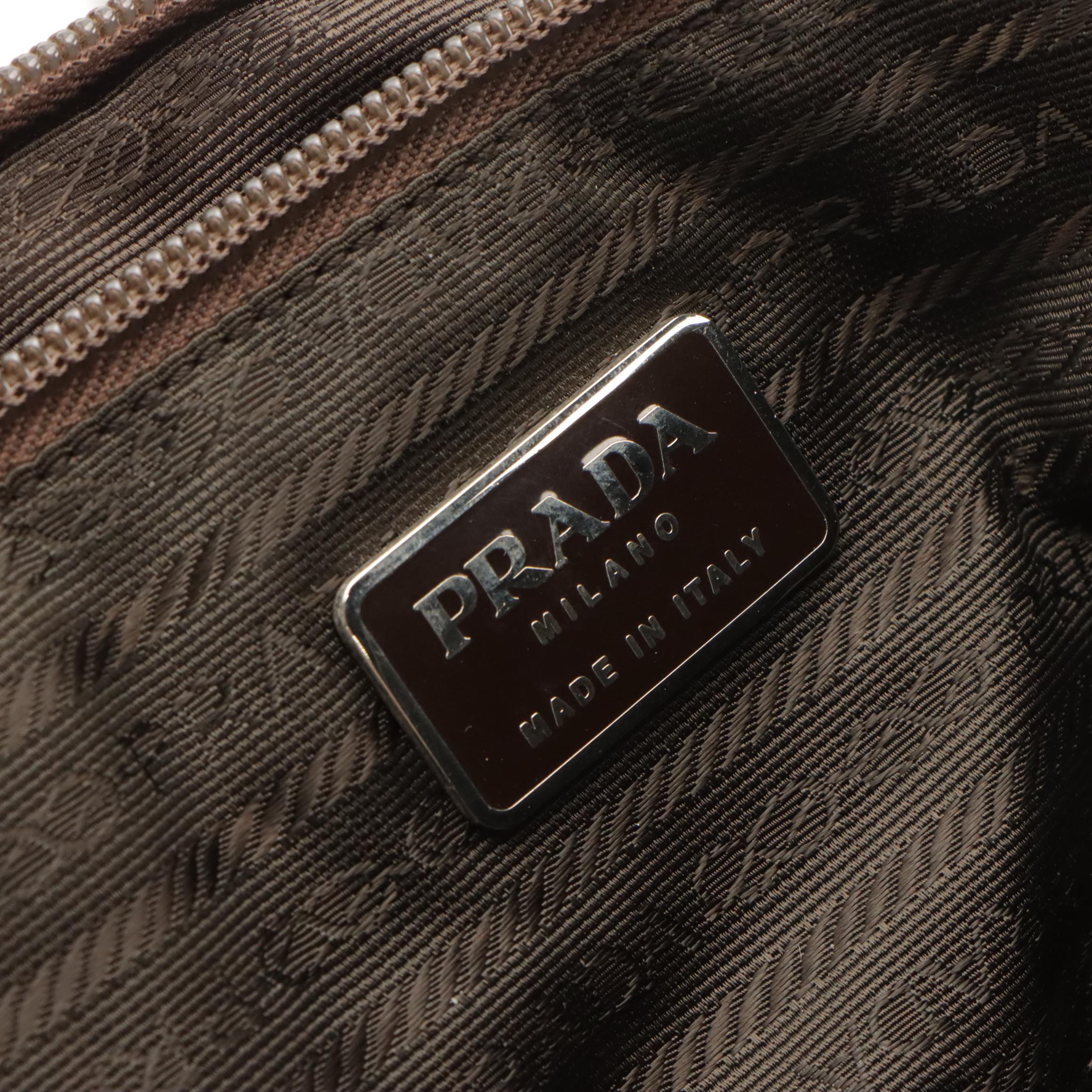 Prada Tessuto Nylon and Leather Briefcase