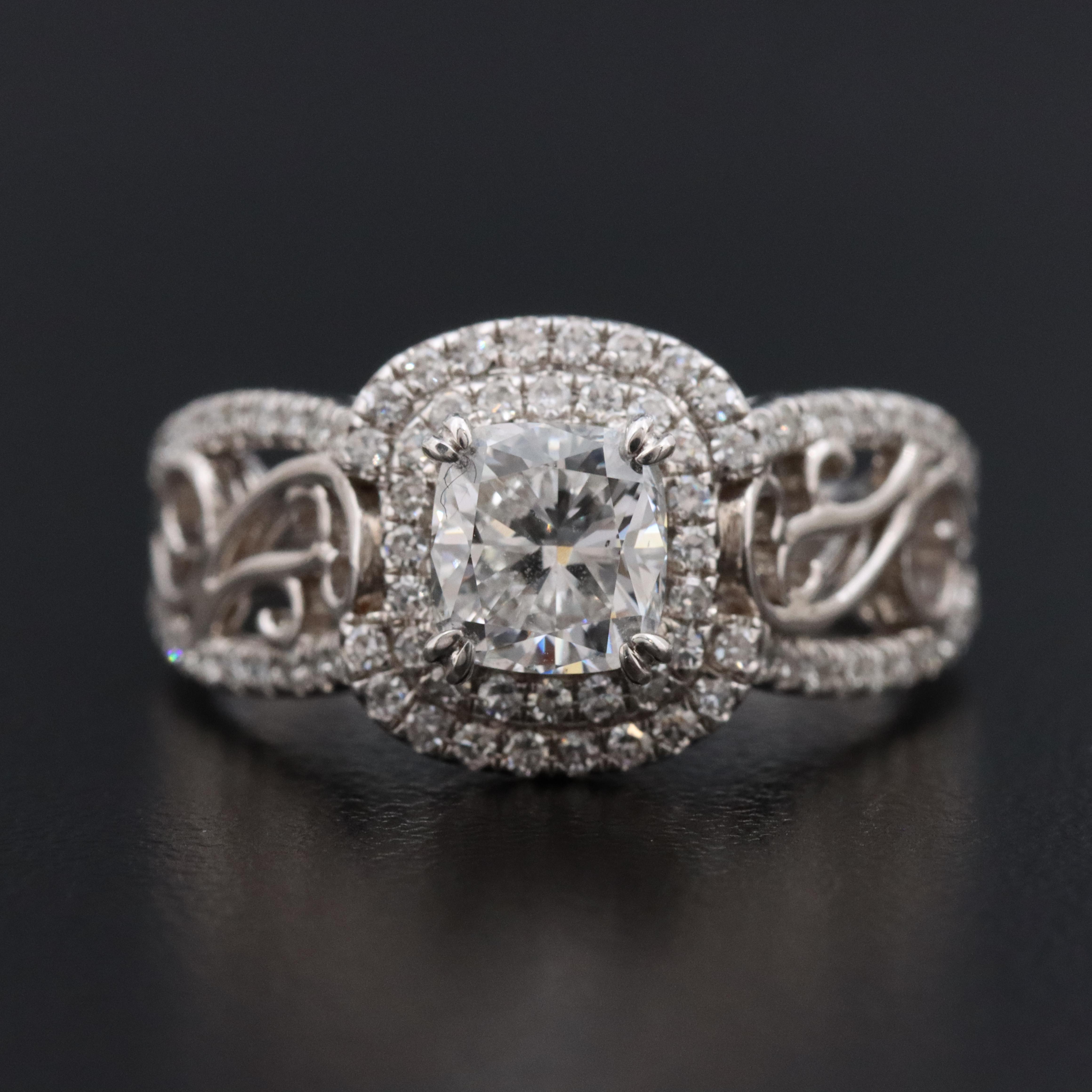 14K 1.38 CTW Diamond Ring with GIA eReport