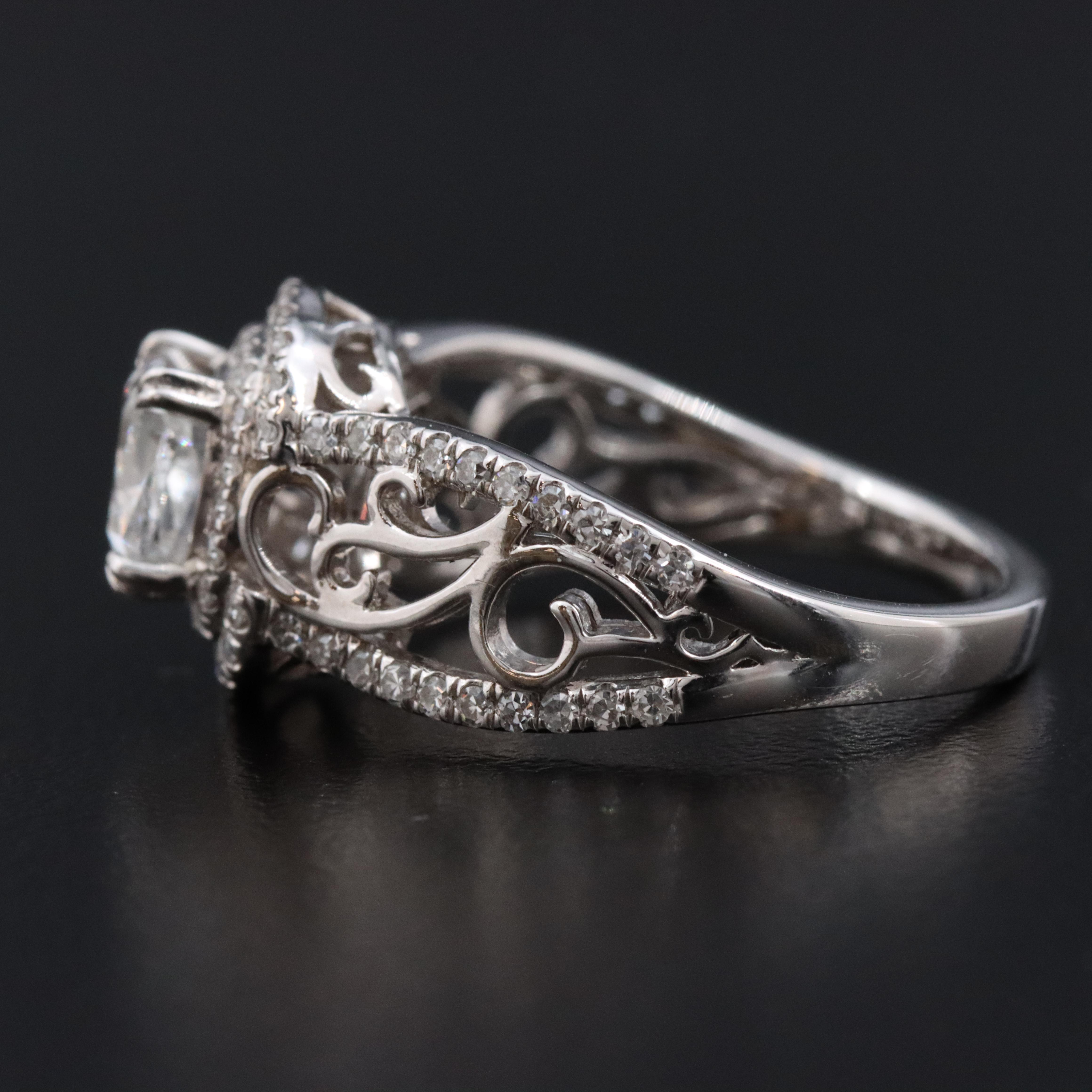 14K 1.38 CTW Diamond Ring with GIA eReport