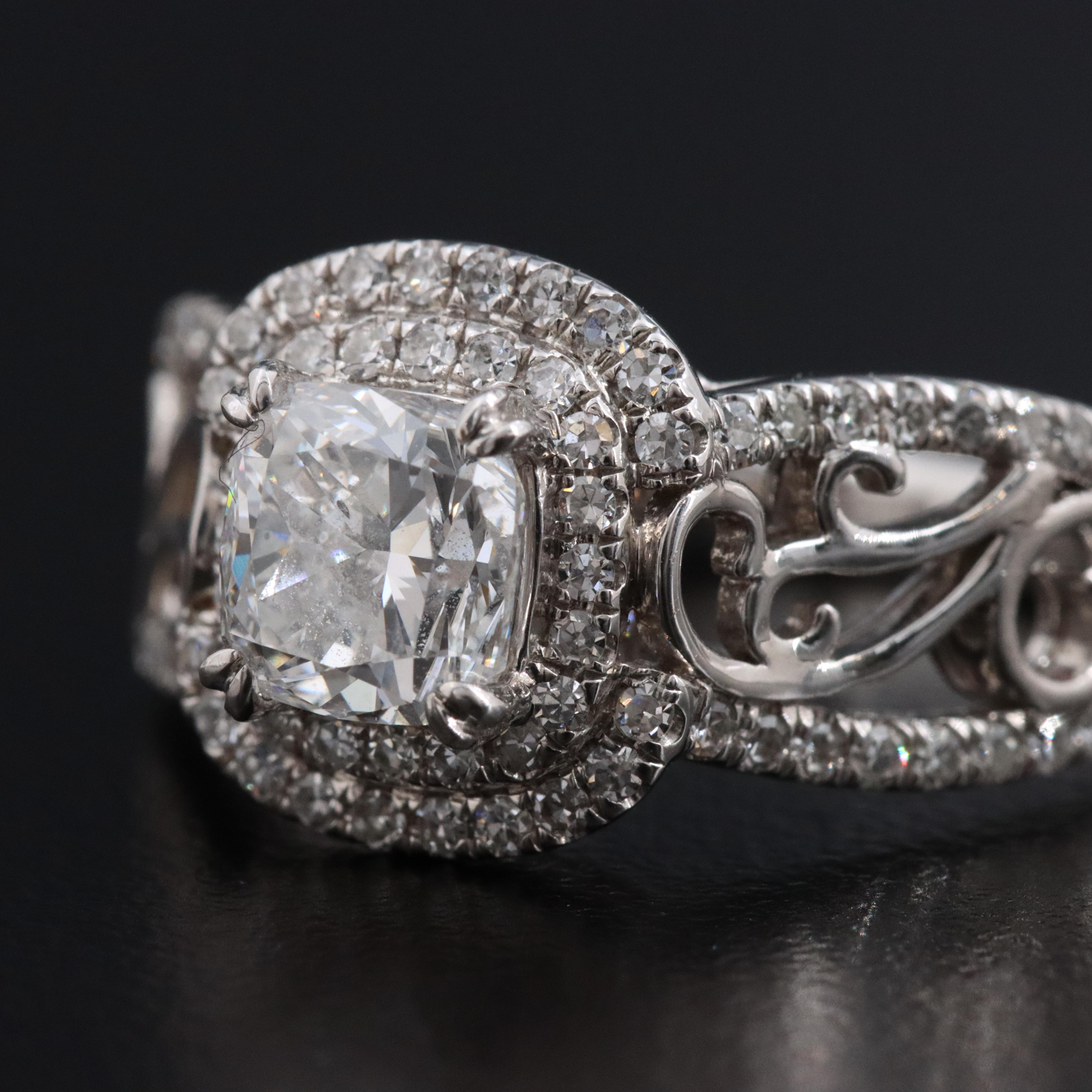 14K 1.38 CTW Diamond Ring with GIA eReport