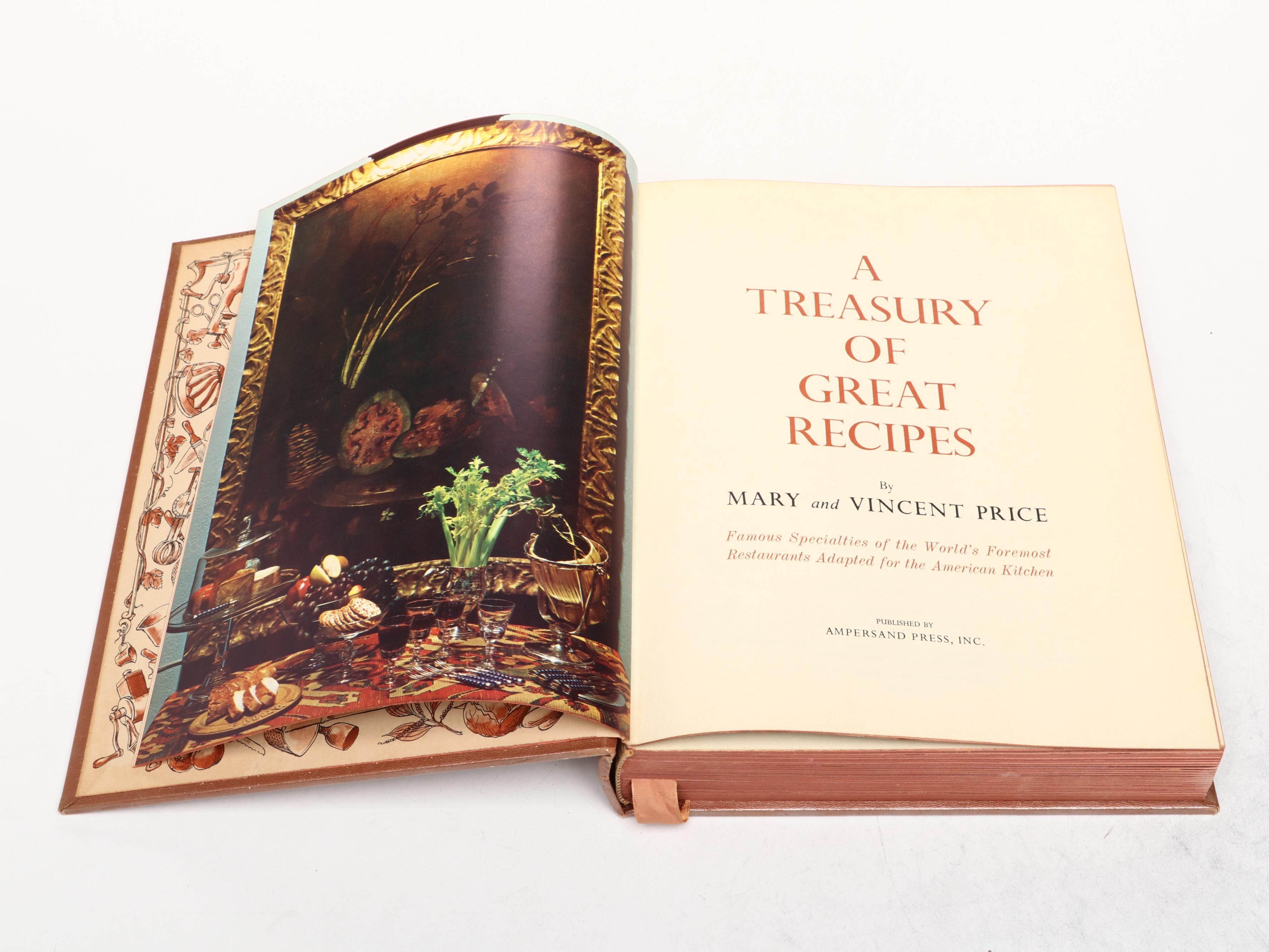 First Printing "A Treasury of Great Recipes" by Mary and Vincent Price and More