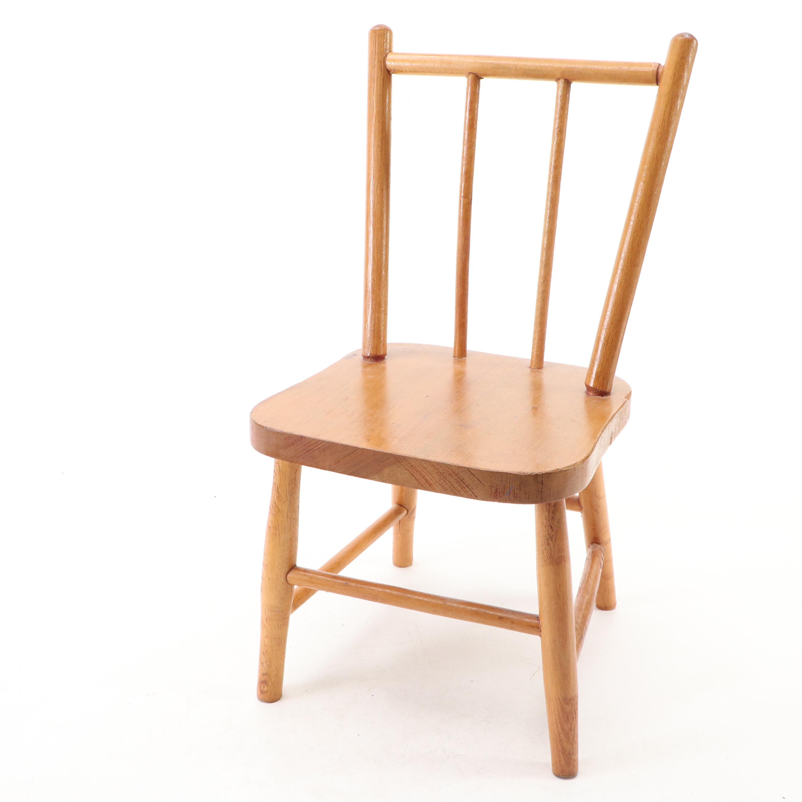 Cabbage Patch, Colonial Williamsburg, and Other Dolls with Miniature Chair