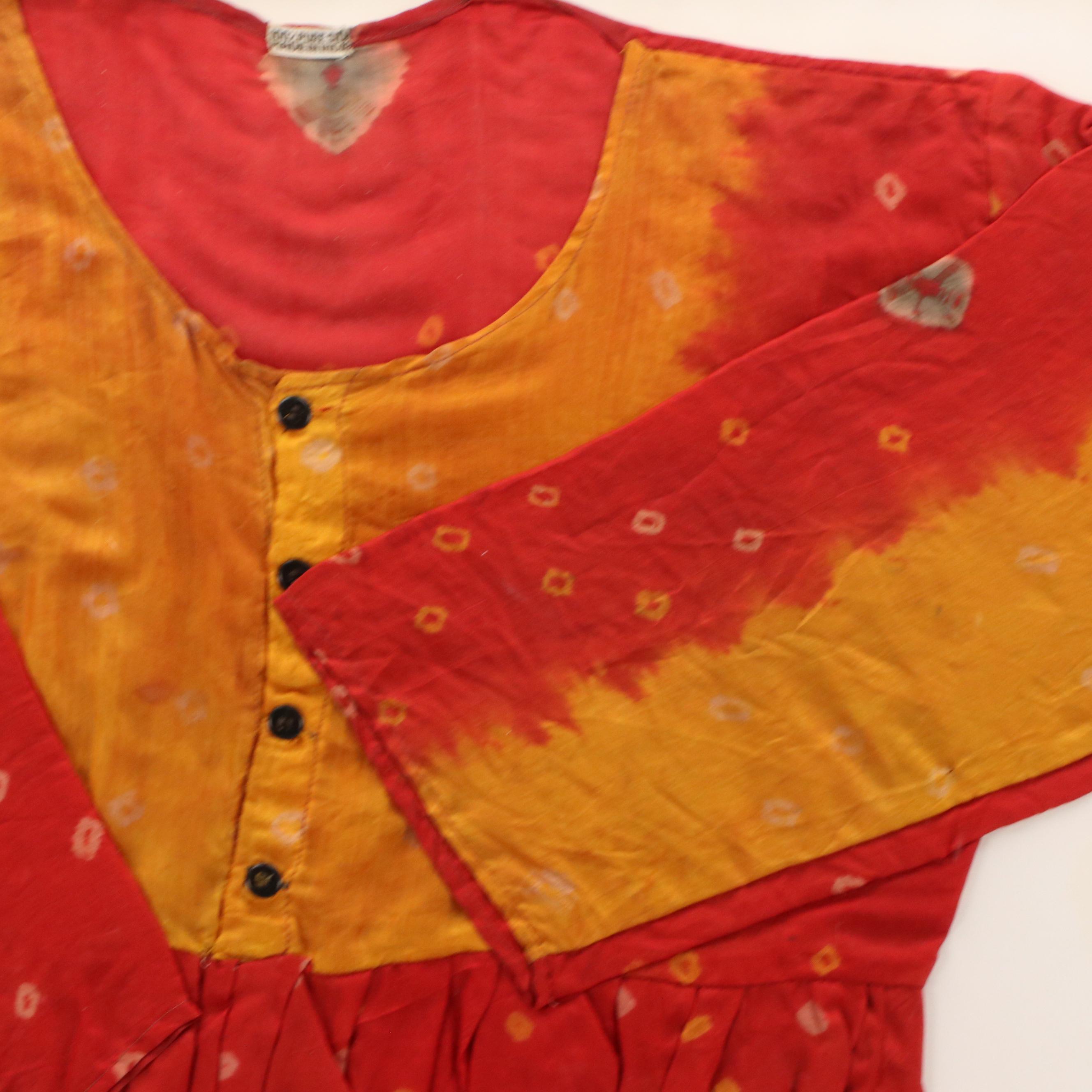 Frame Shibori Dyed Silk Dress "20th Century"