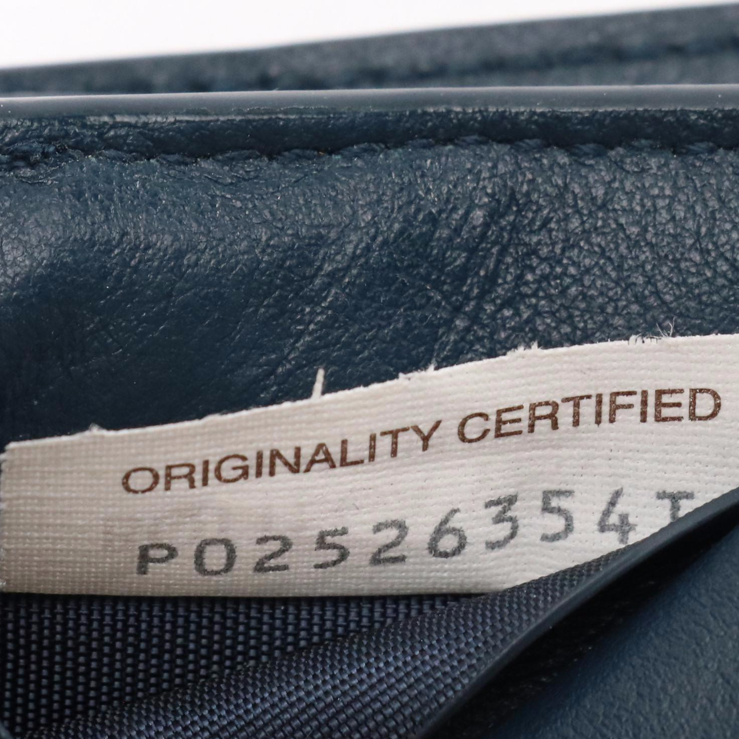 Bottega Veneta Mini Tri-Fold Wallet in Navy Intrecciato Leather