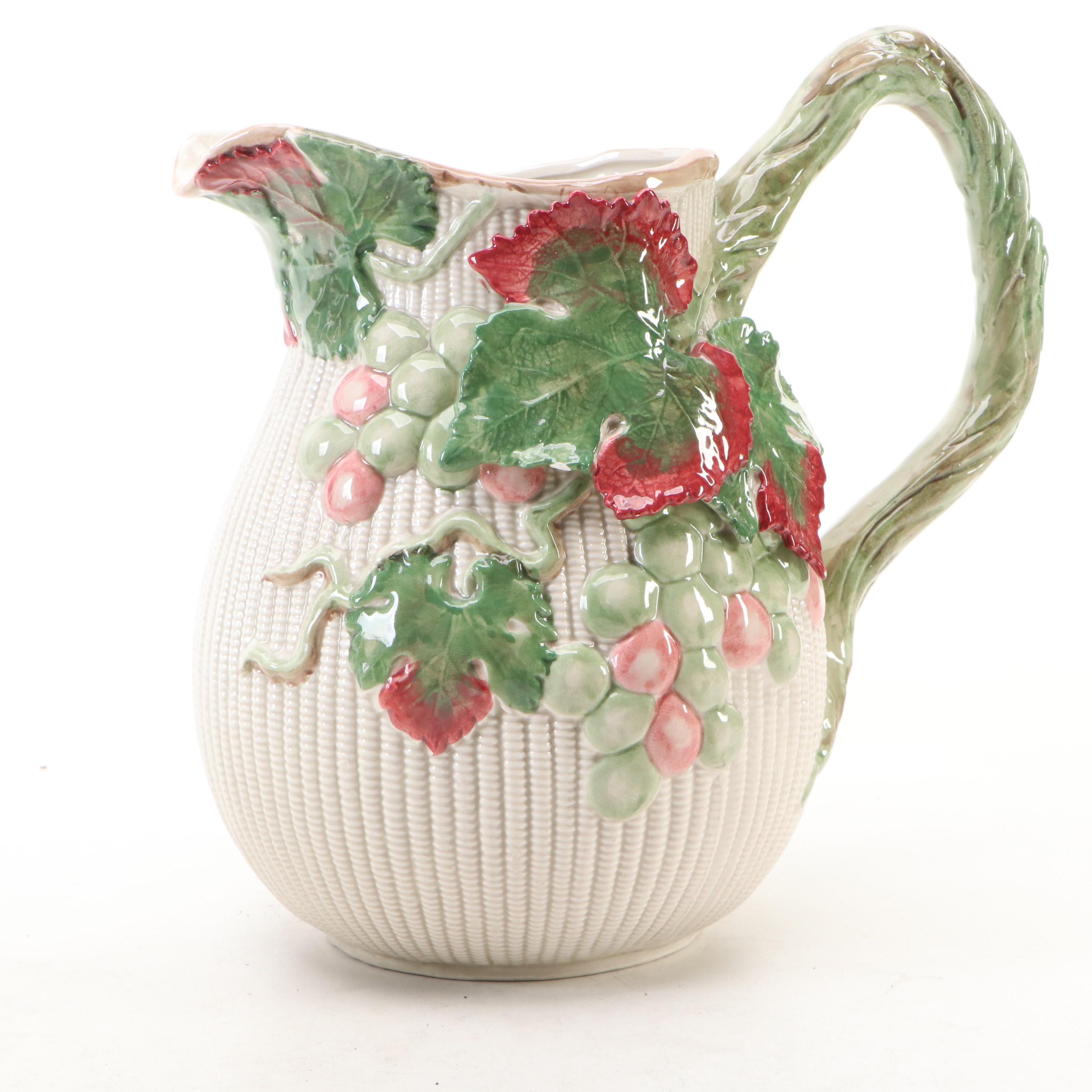 Bordallo Pinheiro Portuguese Majolica Asparagus Tureen and Other Tableware