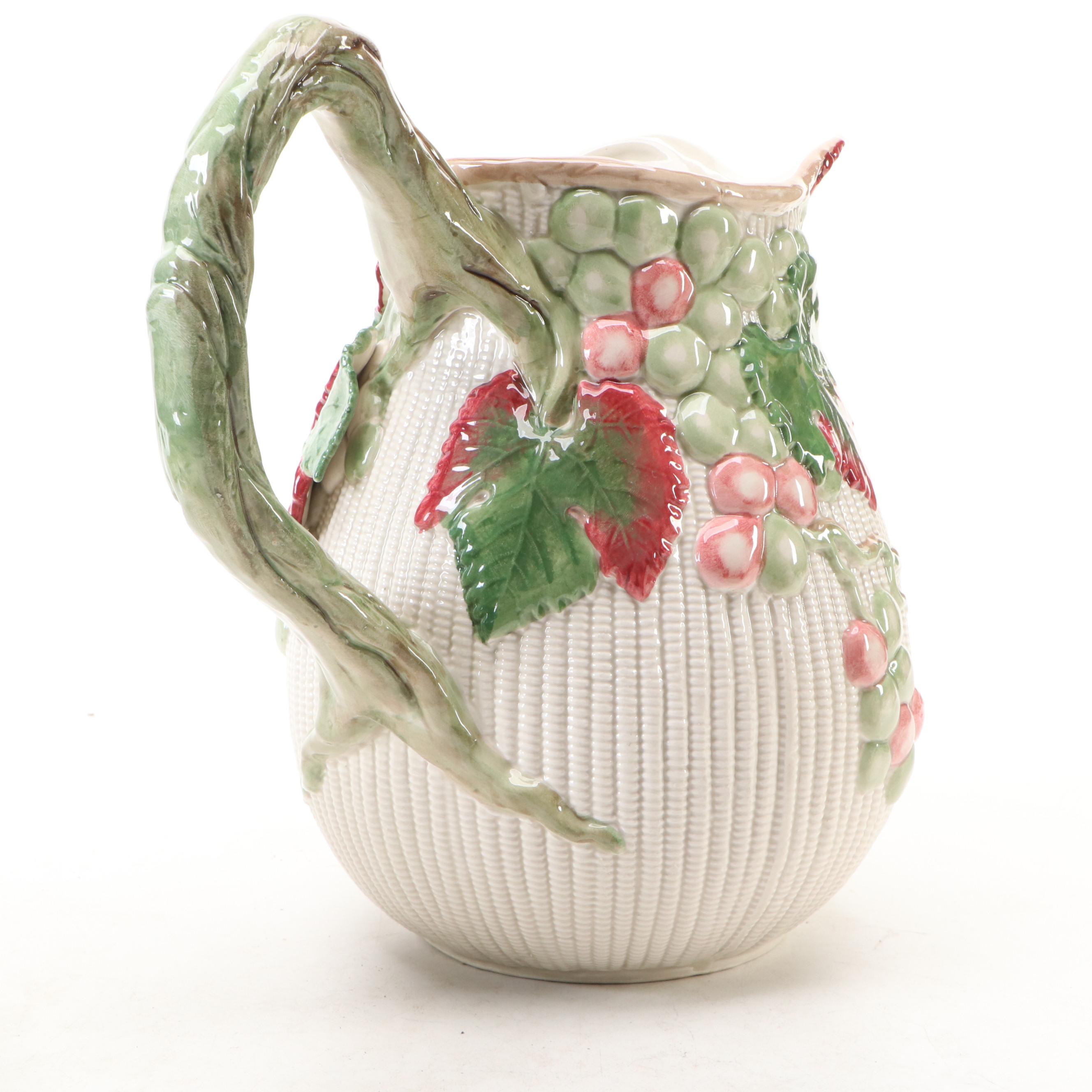 Bordallo Pinheiro Portuguese Majolica Asparagus Tureen and Other Tableware