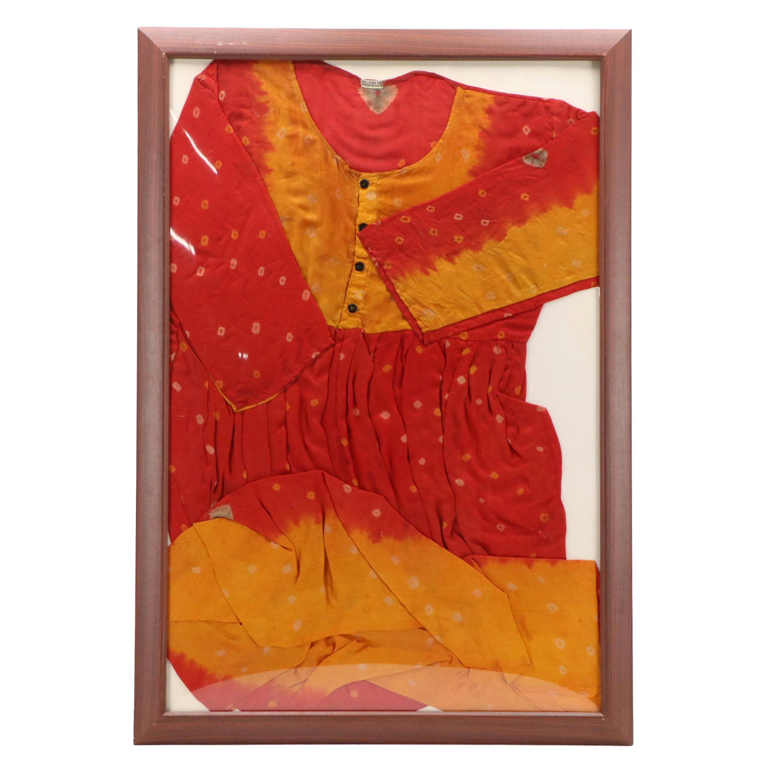 Frame Shibori Dyed Silk Dress "20th Century"