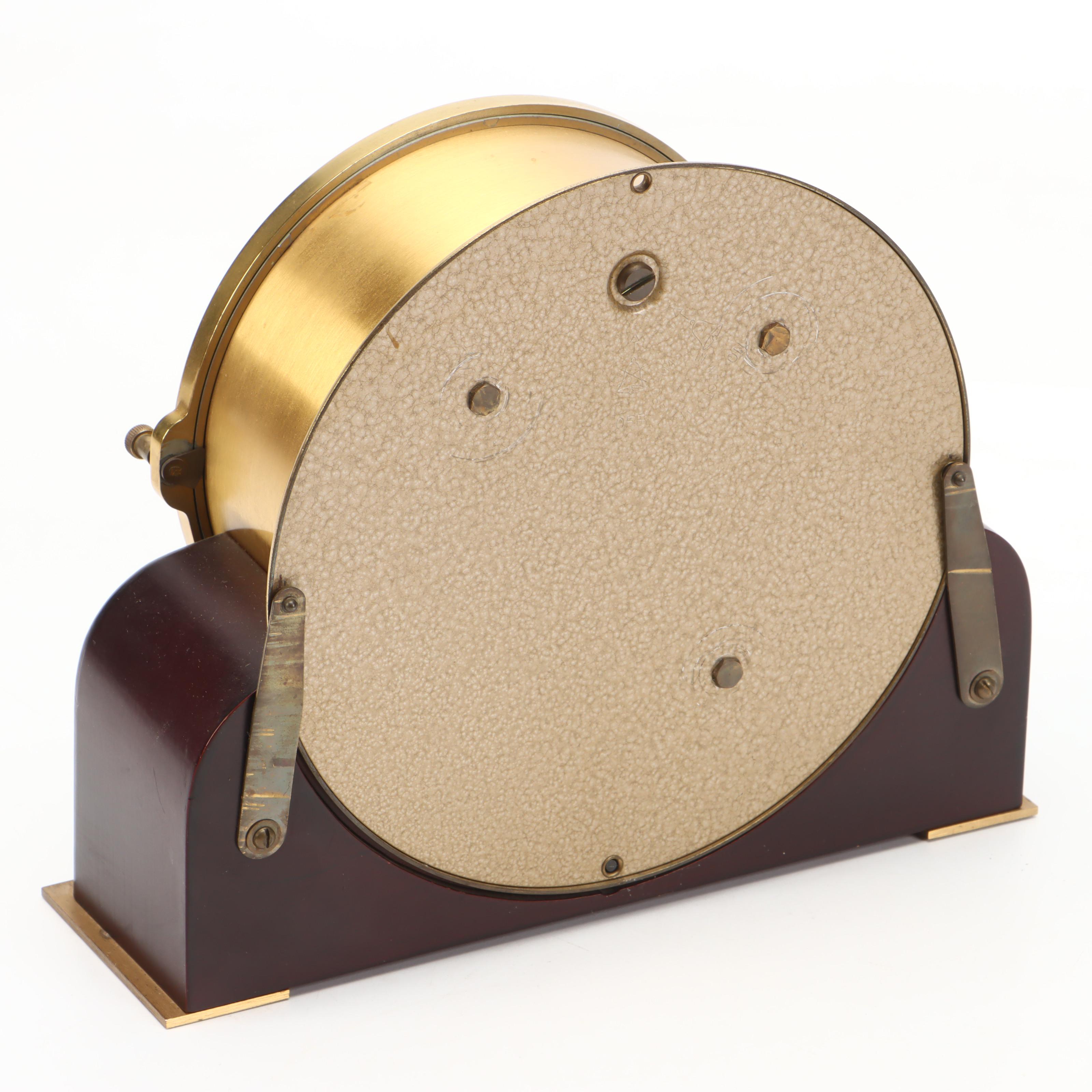 Schatz Royal Mariner Brass and Wood Clock