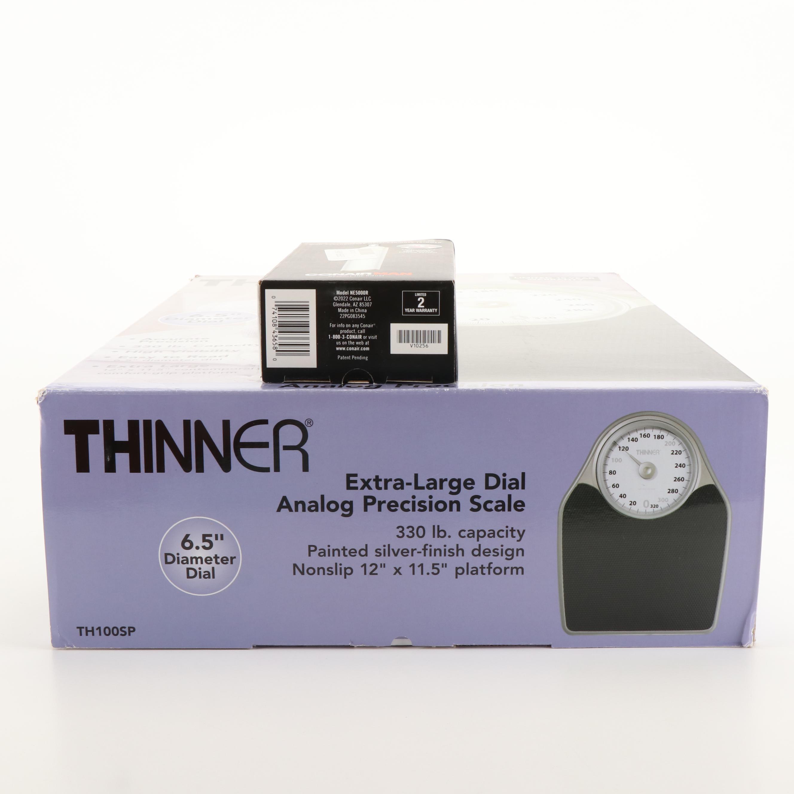 Thinner Scale with Conair Man Ear/Nose Trimmer