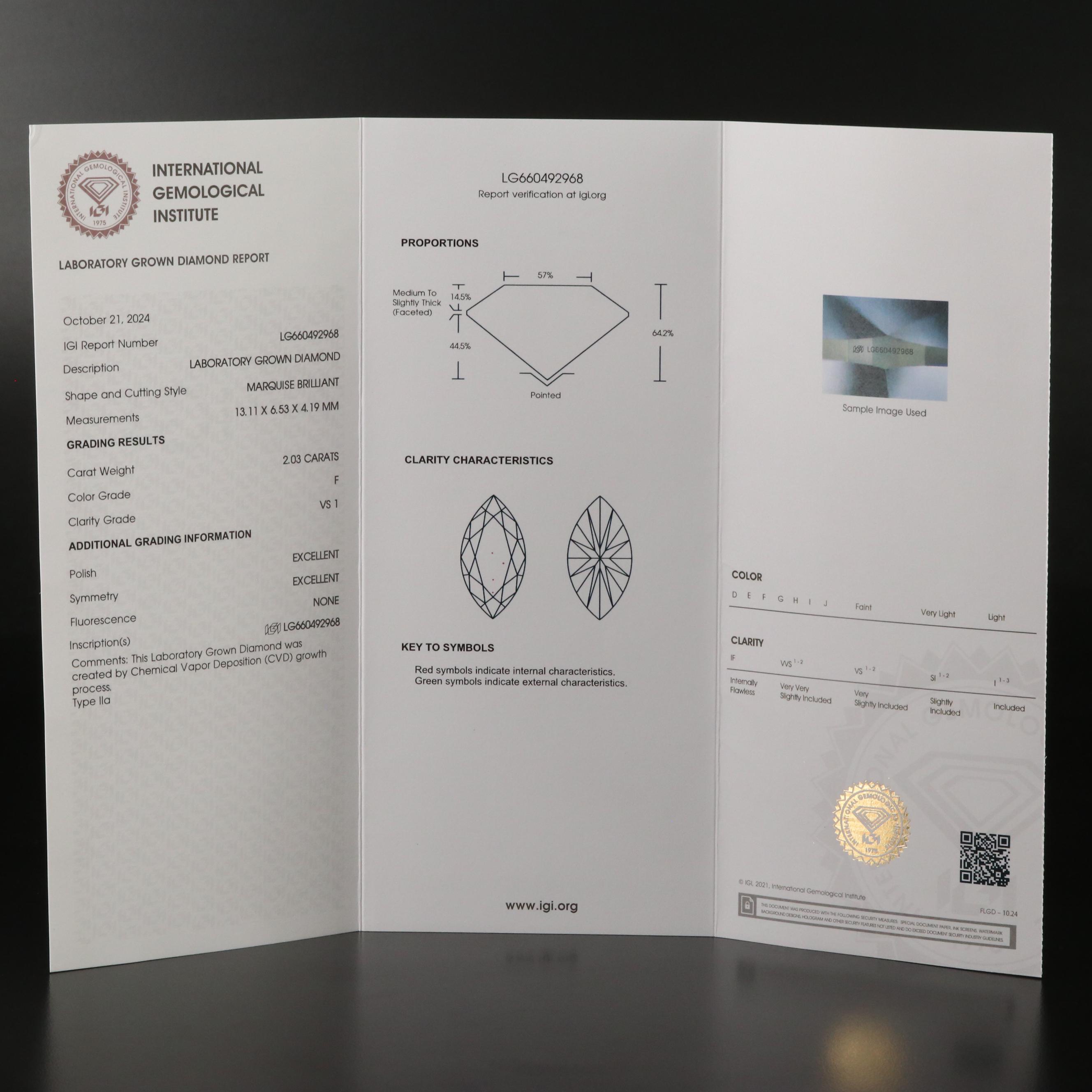 Platinum 4.03 CTW Lab Grown Stud Earrings with IGI Reports