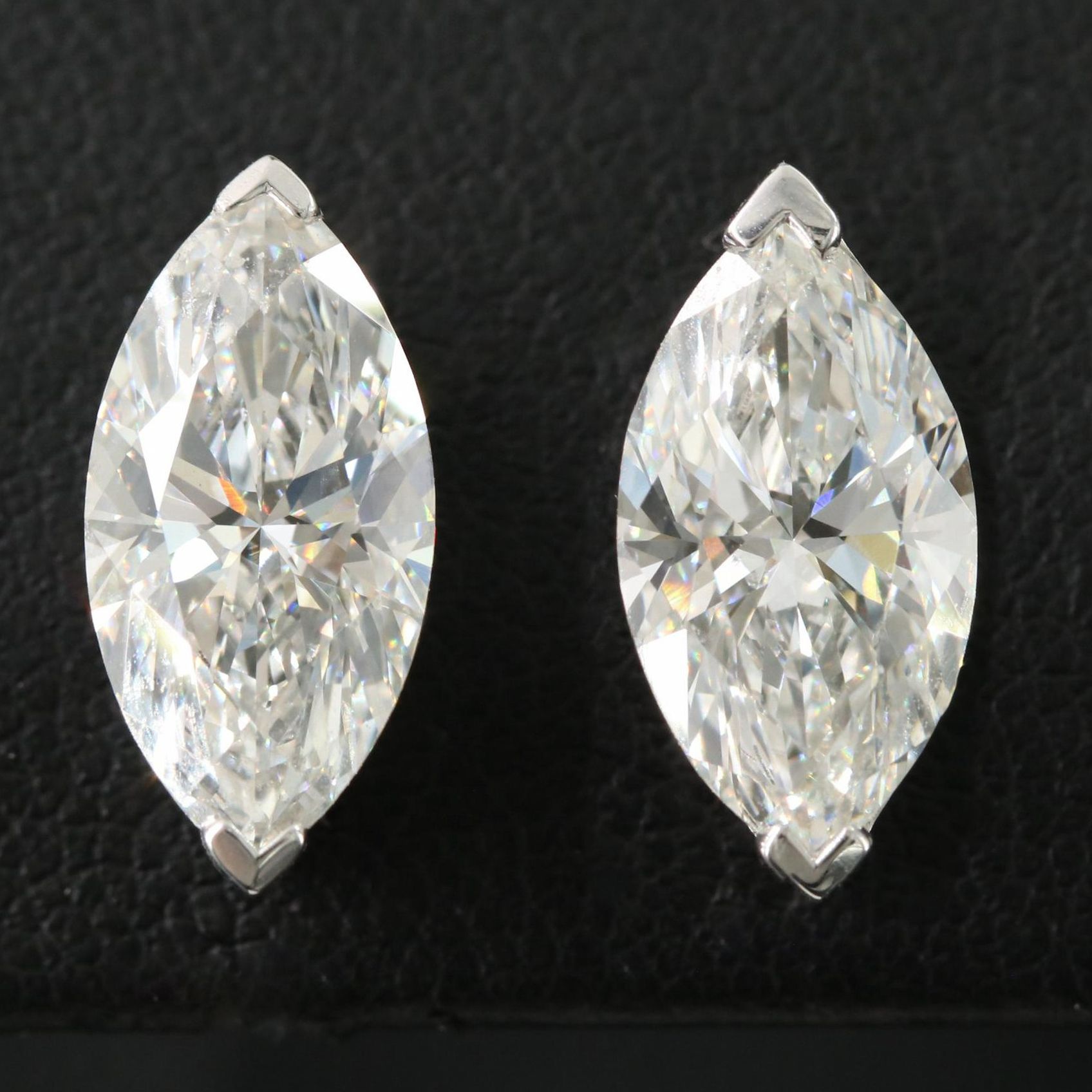 Platinum 4.03 CTW Lab Grown Stud Earrings with IGI Reports