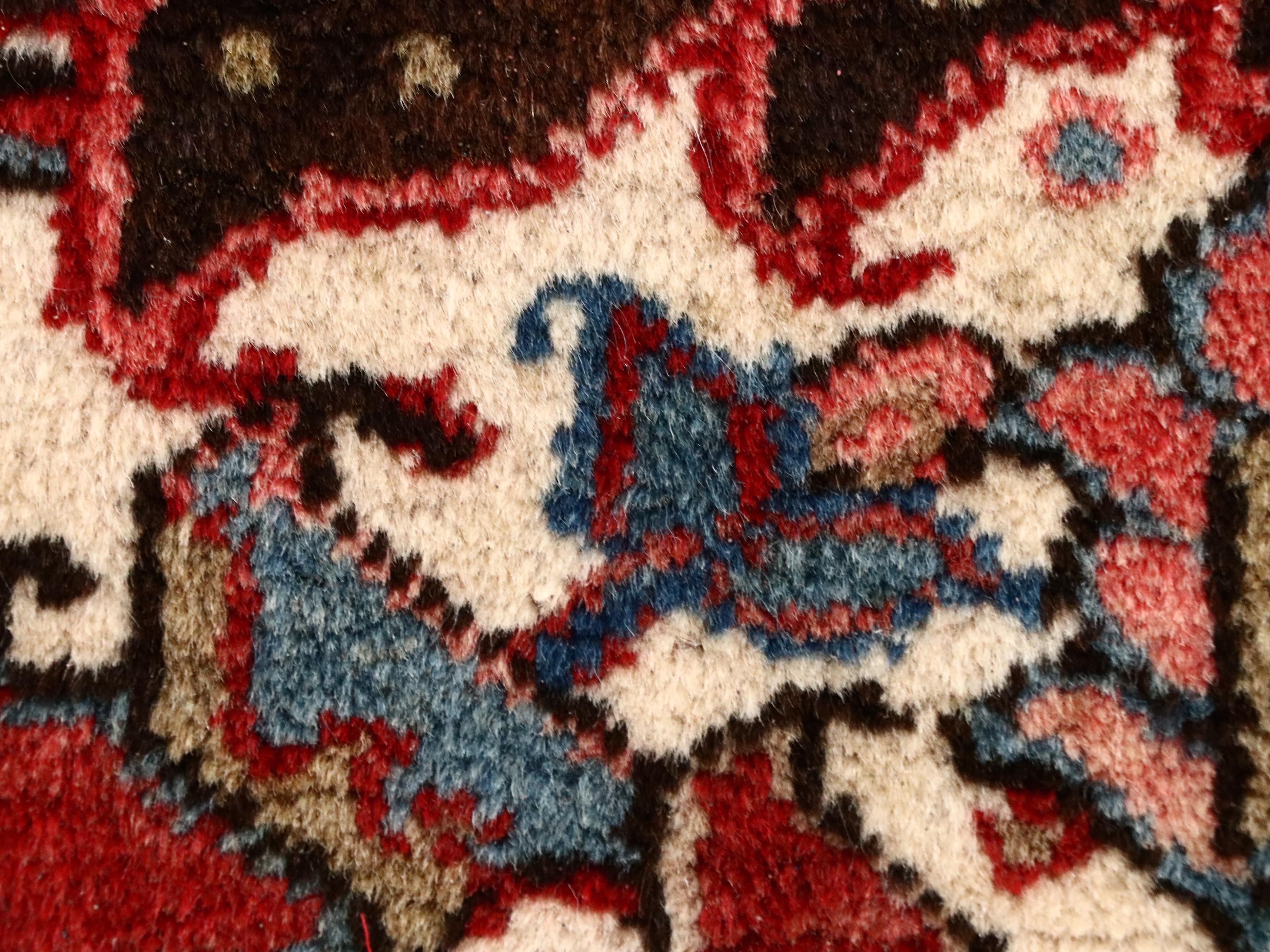 10'1 x 12'8 Hand-Knotted Persian Heriz Room Sized Rug