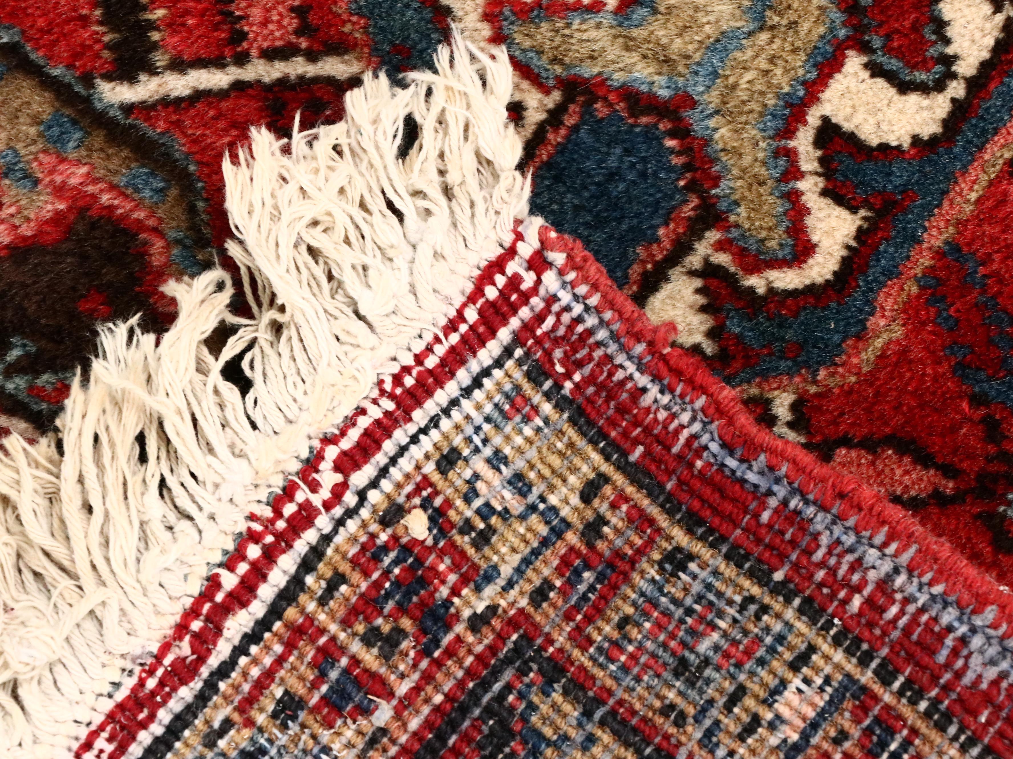10'1 x 12'8 Hand-Knotted Persian Heriz Room Sized Rug