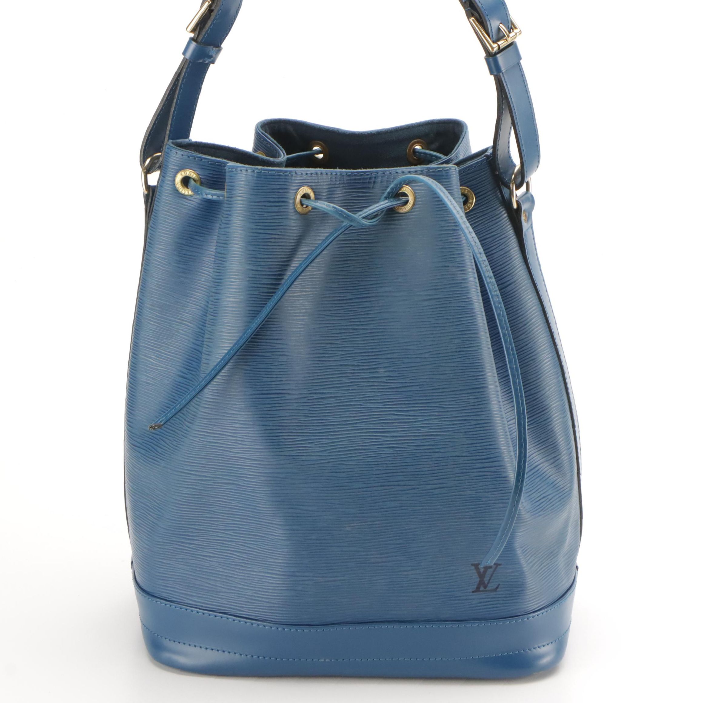 Louis Vuitton Noé Drawstring Bucket Bag in Toledo Blue Epi Leather