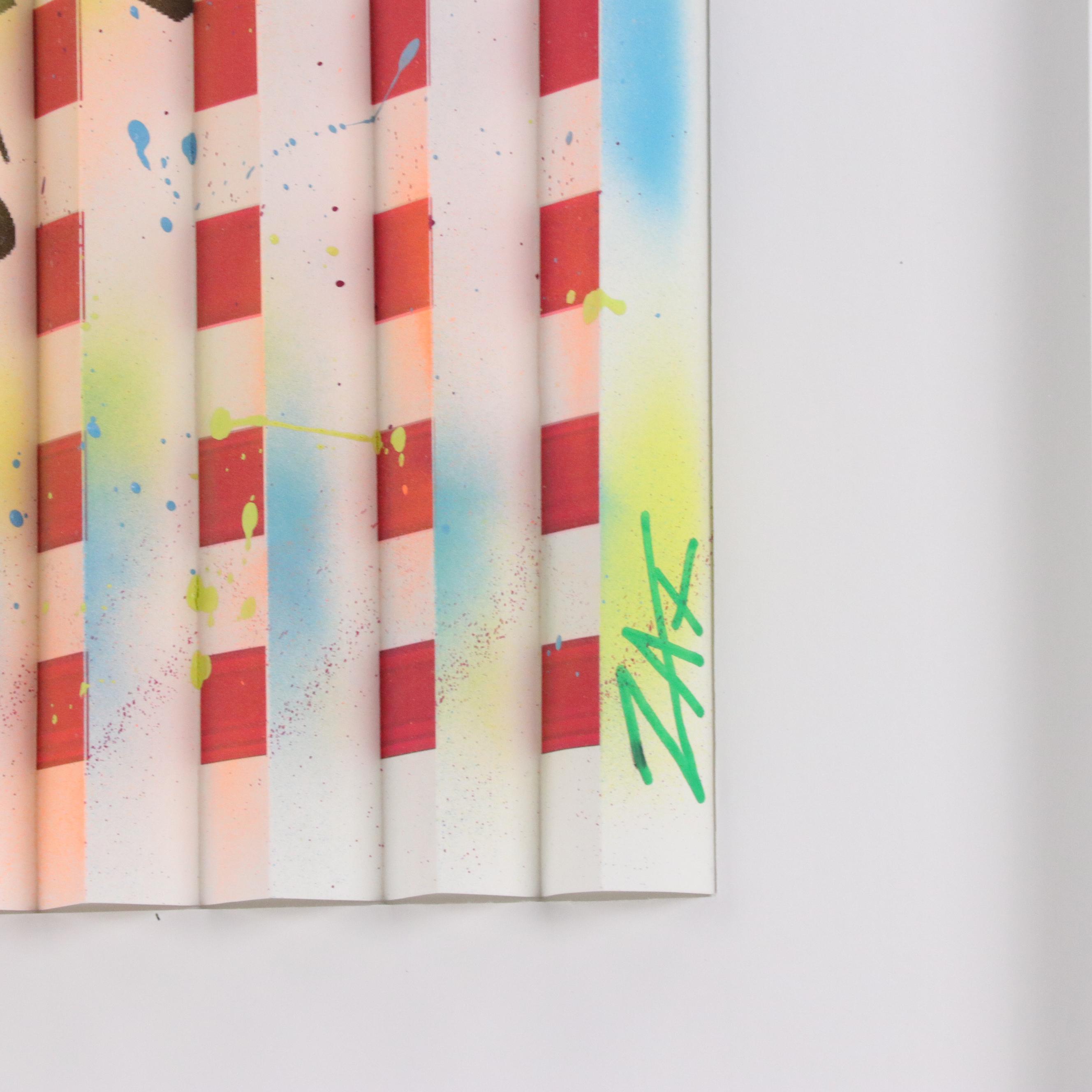 E.M. Zax Pop Art 3D Polymorph Wall Sculpture, 2023