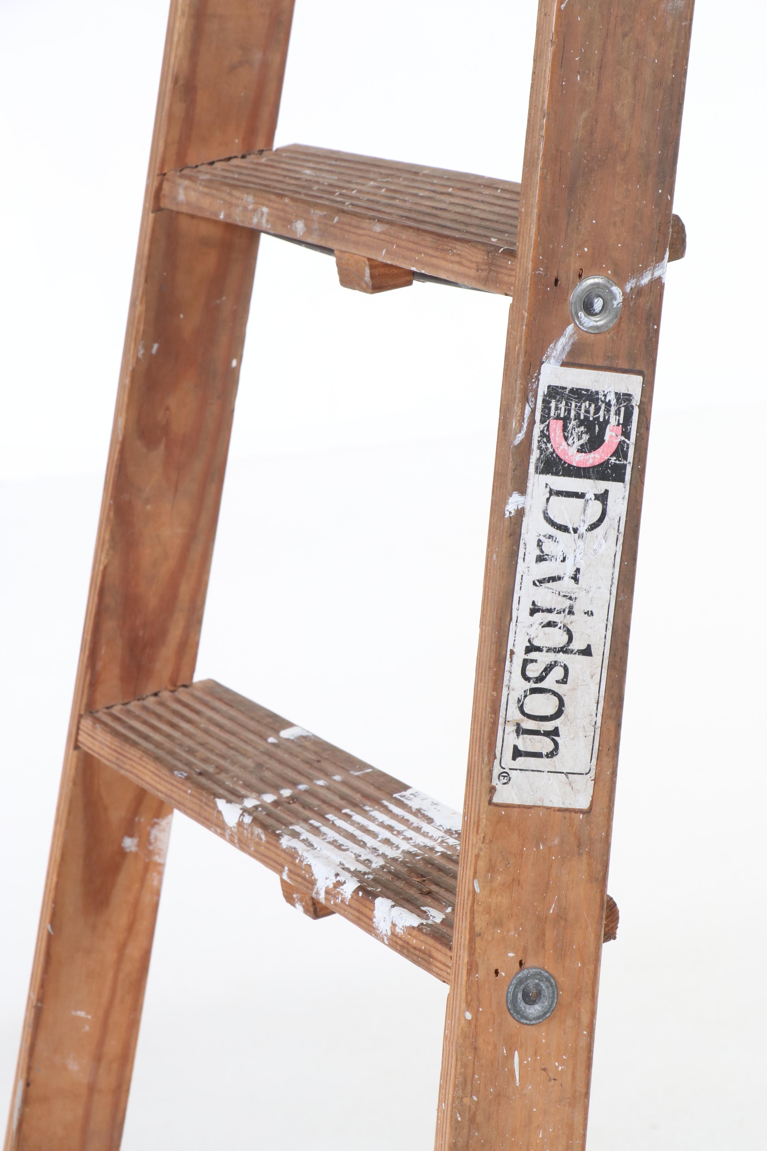 Werner Model W366 and Davidson Wooden Ladders