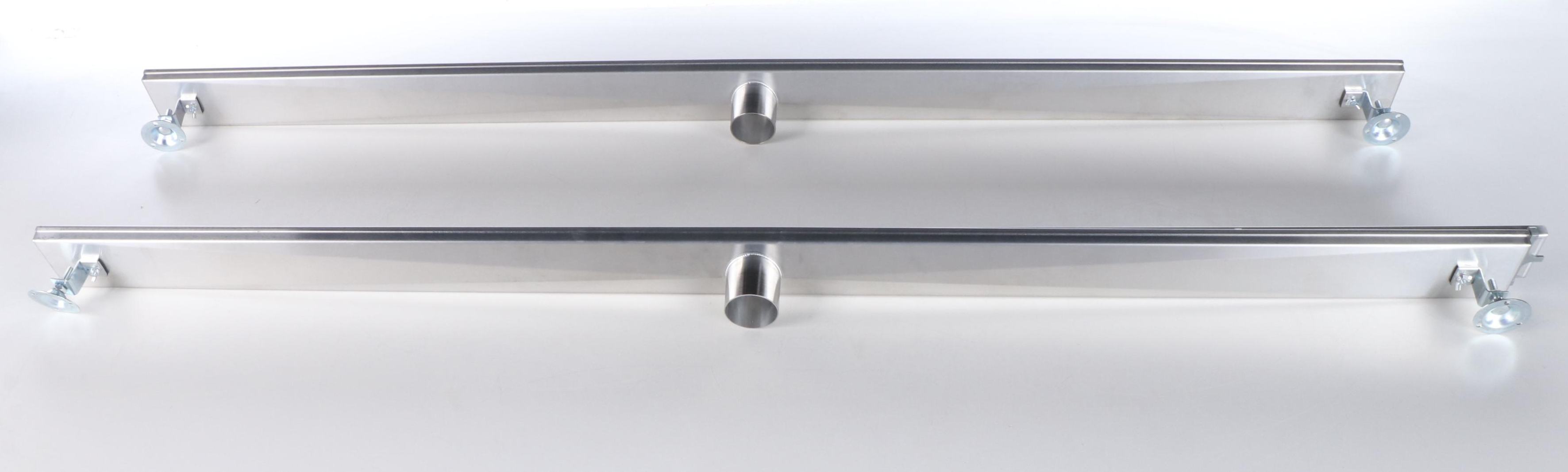Pair of 60" Linear Stainless Tile-In Shower Drains