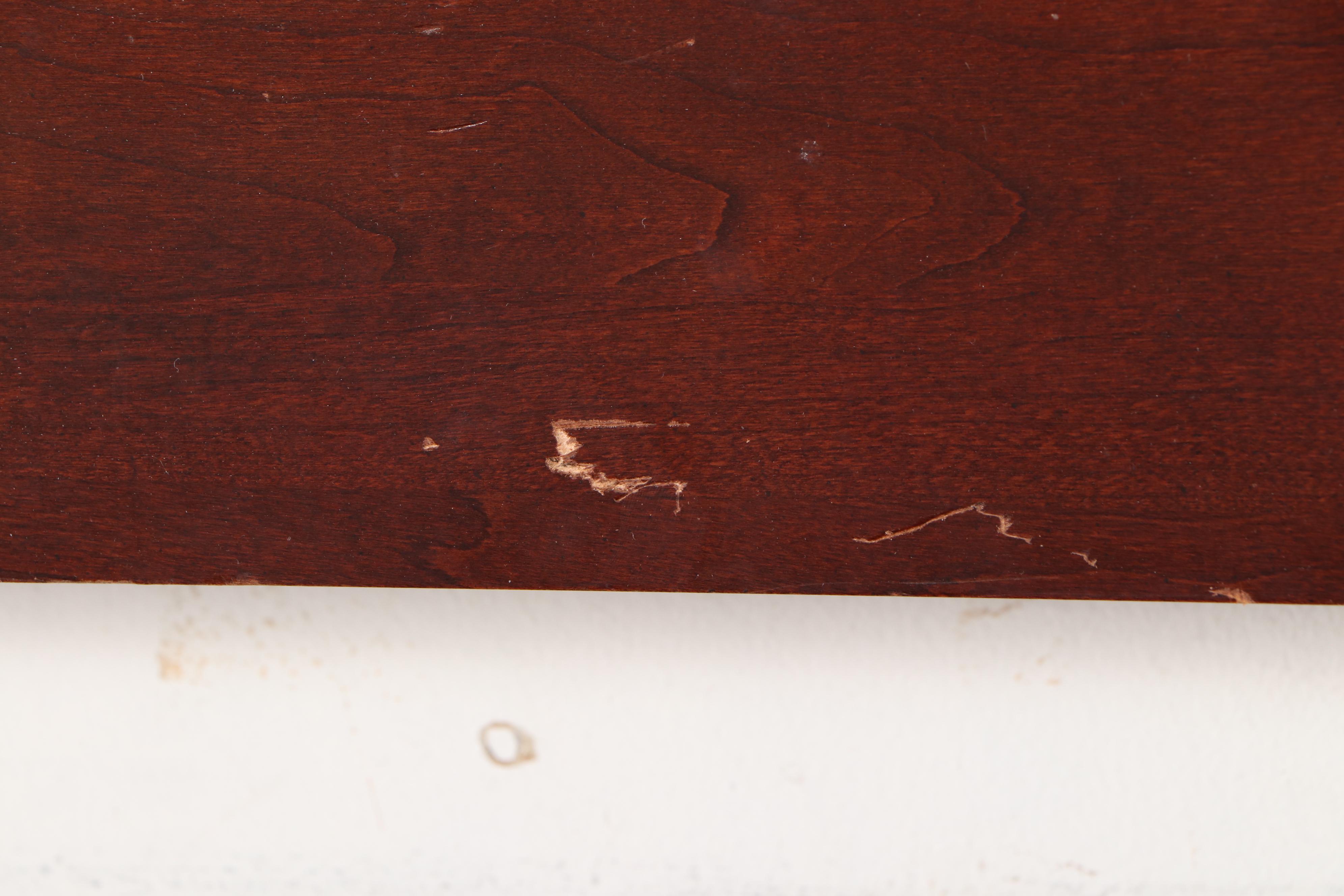 American Federal Style Mahogany Four Poster Rice Queen Bed, Mid to Late 20th C.