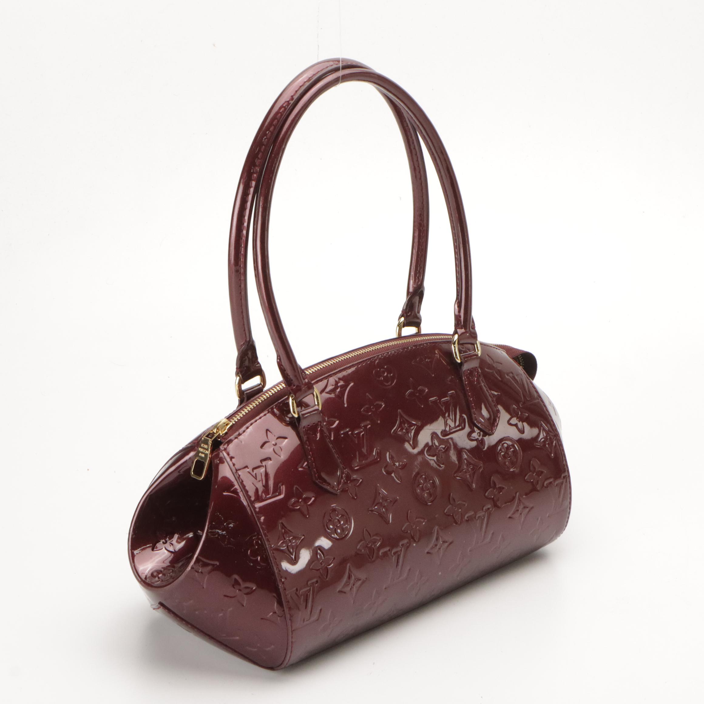 Louis Vuitton Sherwood GM Shoulder Bag in Rouge Fauviste Monogram Vernis