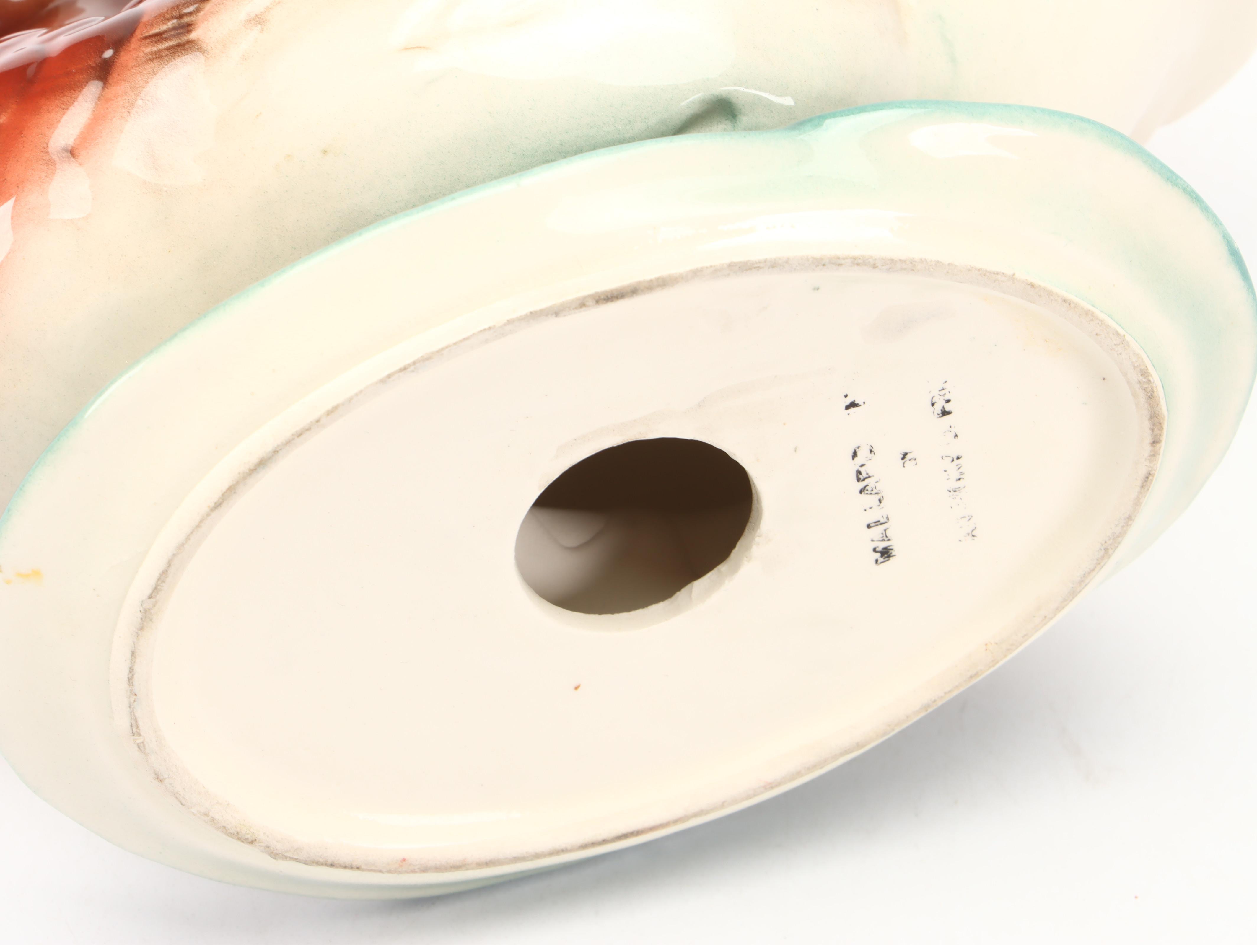 Ducks Unlimited Wooden Hen Mallard Decoy and Other Ceramic Duck Figurine