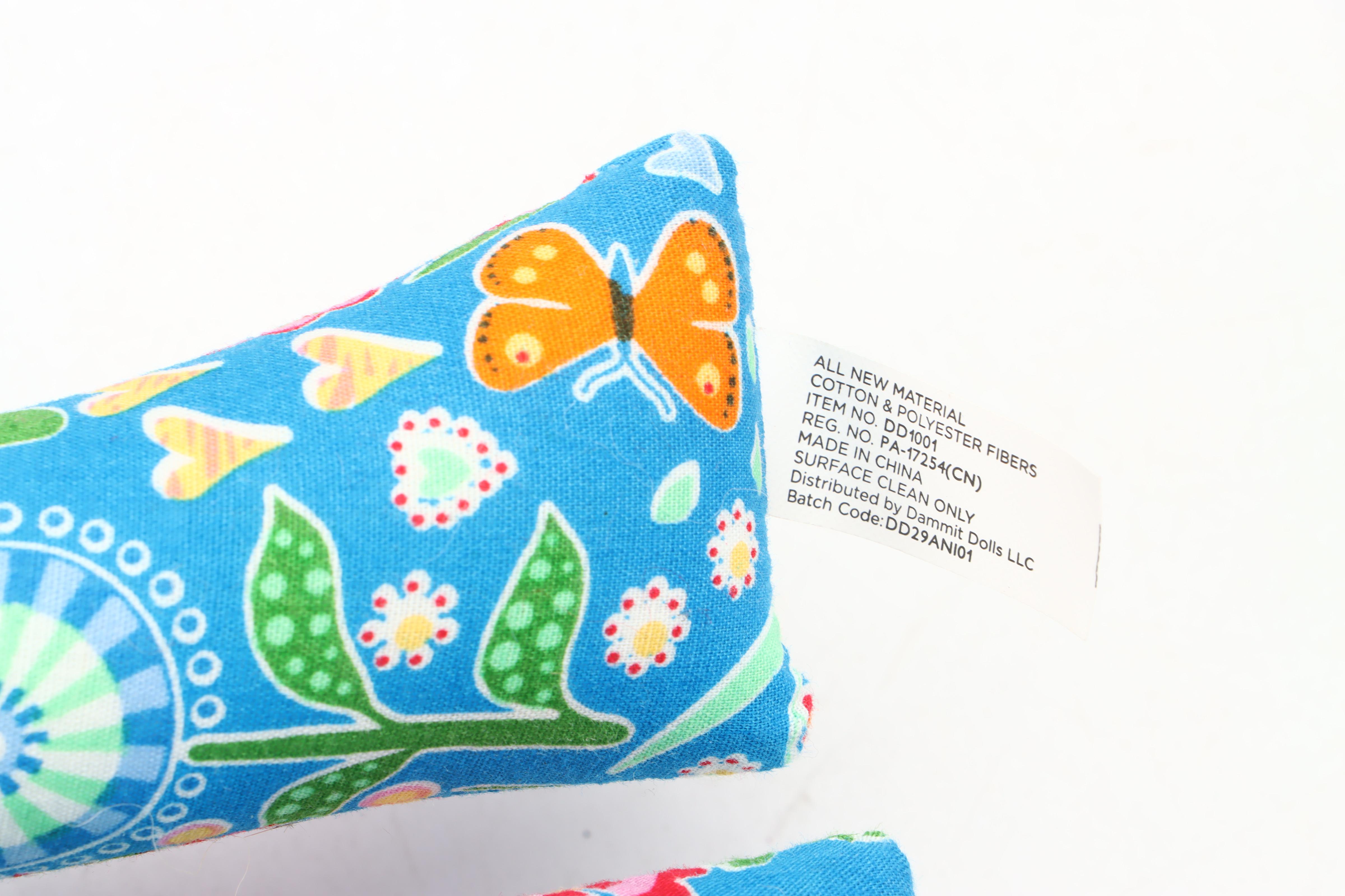 Artist Signed Ceramic Bowl, Ceramic Compote, and Fabric Dammit Doll