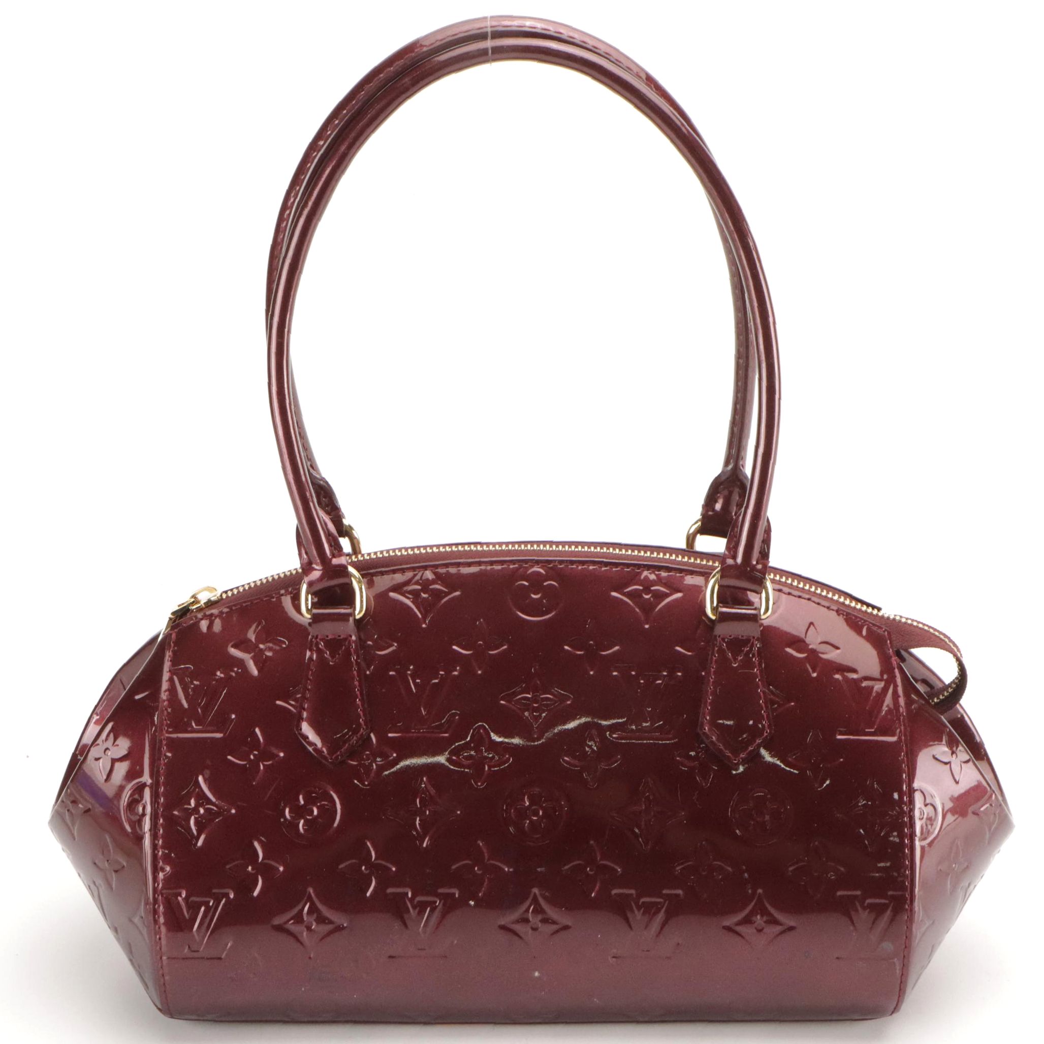 Louis Vuitton Sherwood GM Shoulder Bag in Rouge Fauviste Monogram Vernis