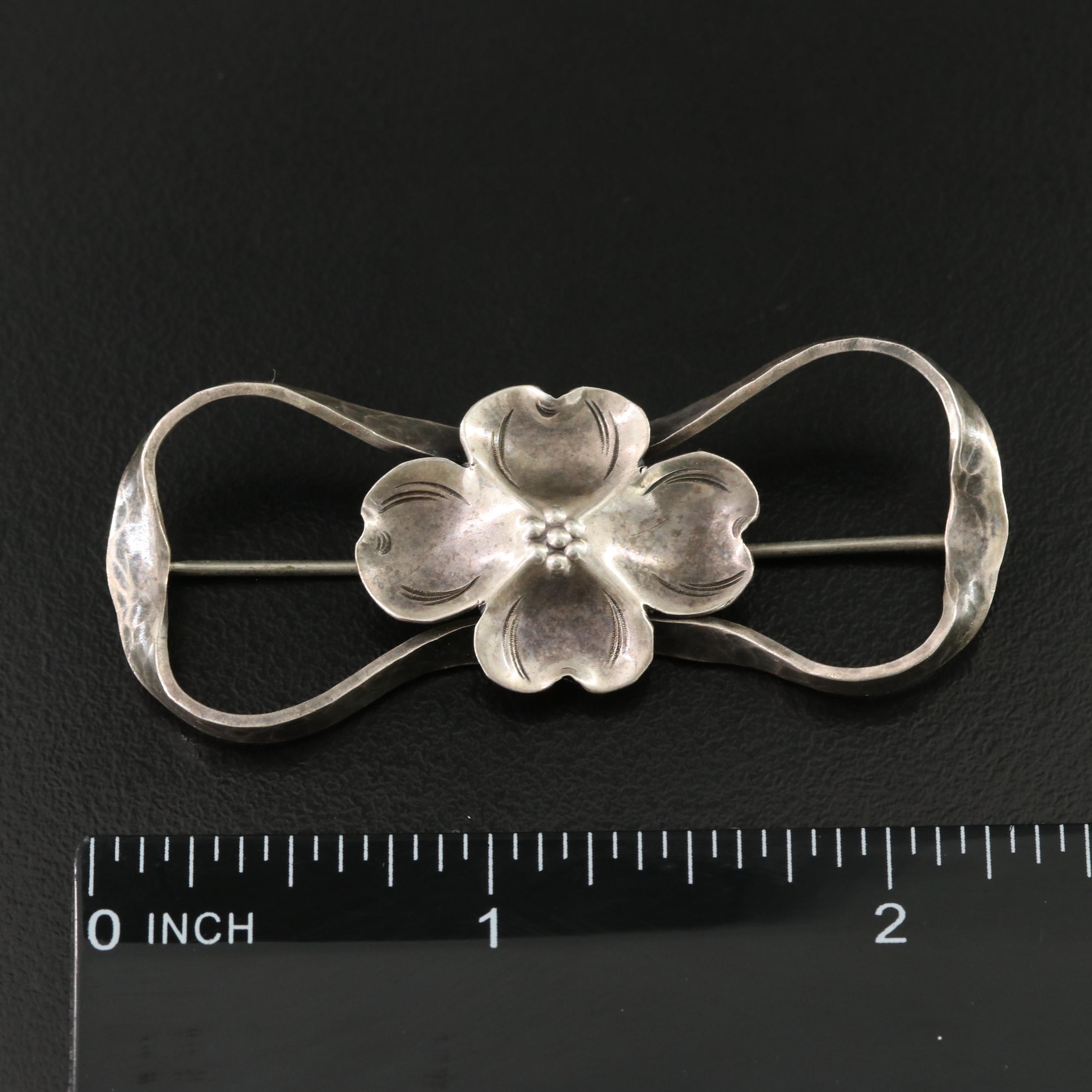 Stuart Nye and Pearls Featured in Vintage Sterling Pins