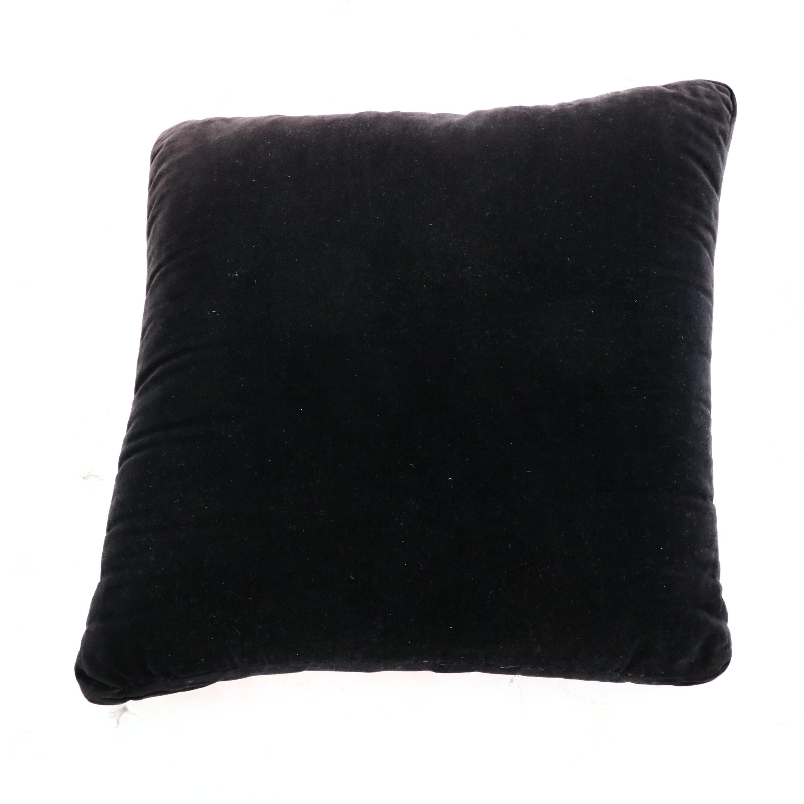 Handmade Needlepoint "Mother" Throw Pillow, Late 20th Century