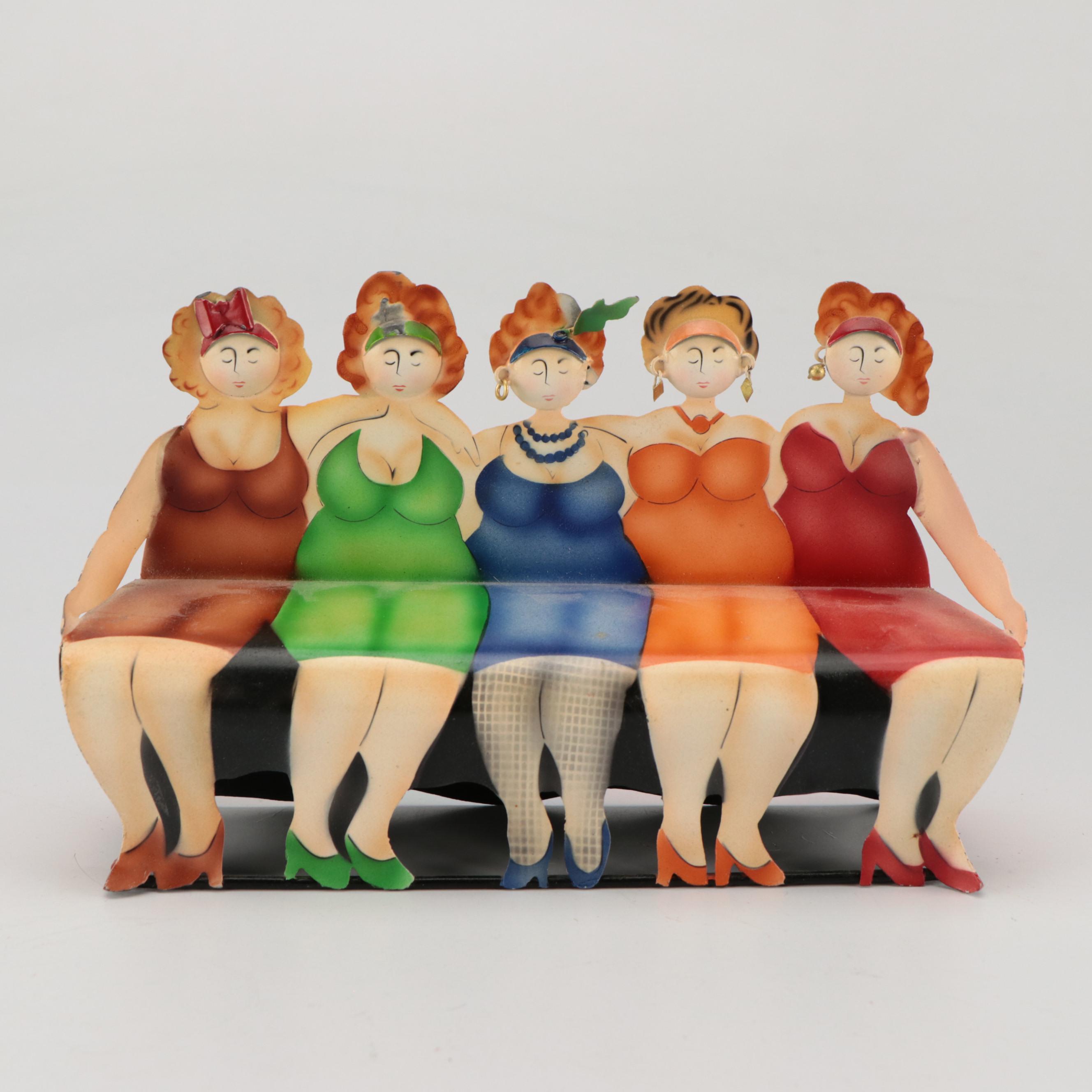 Susan Paley by Ganz Hand-Painted Ceramic Jar with Other Decor