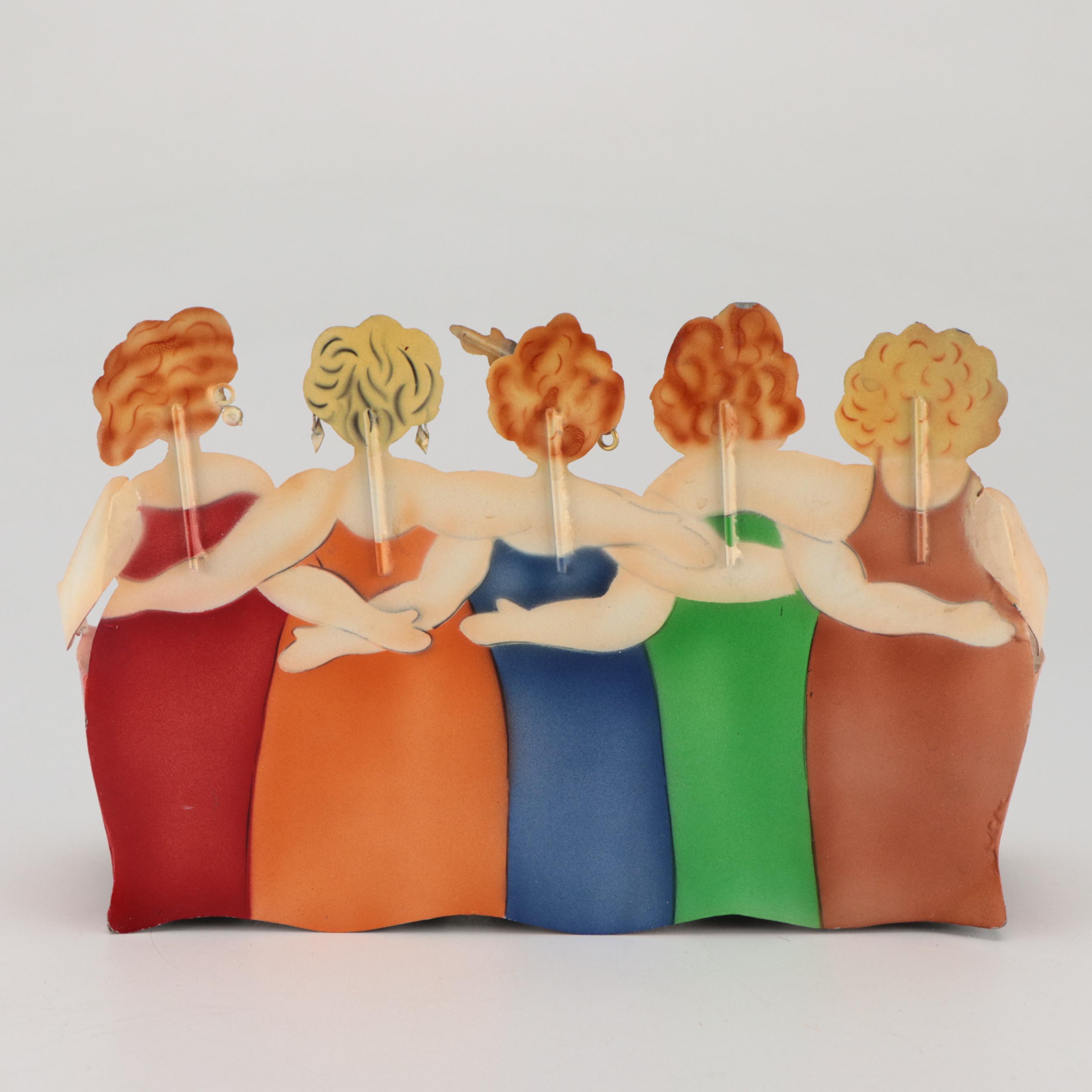 Susan Paley by Ganz Hand-Painted Ceramic Jar with Other Decor