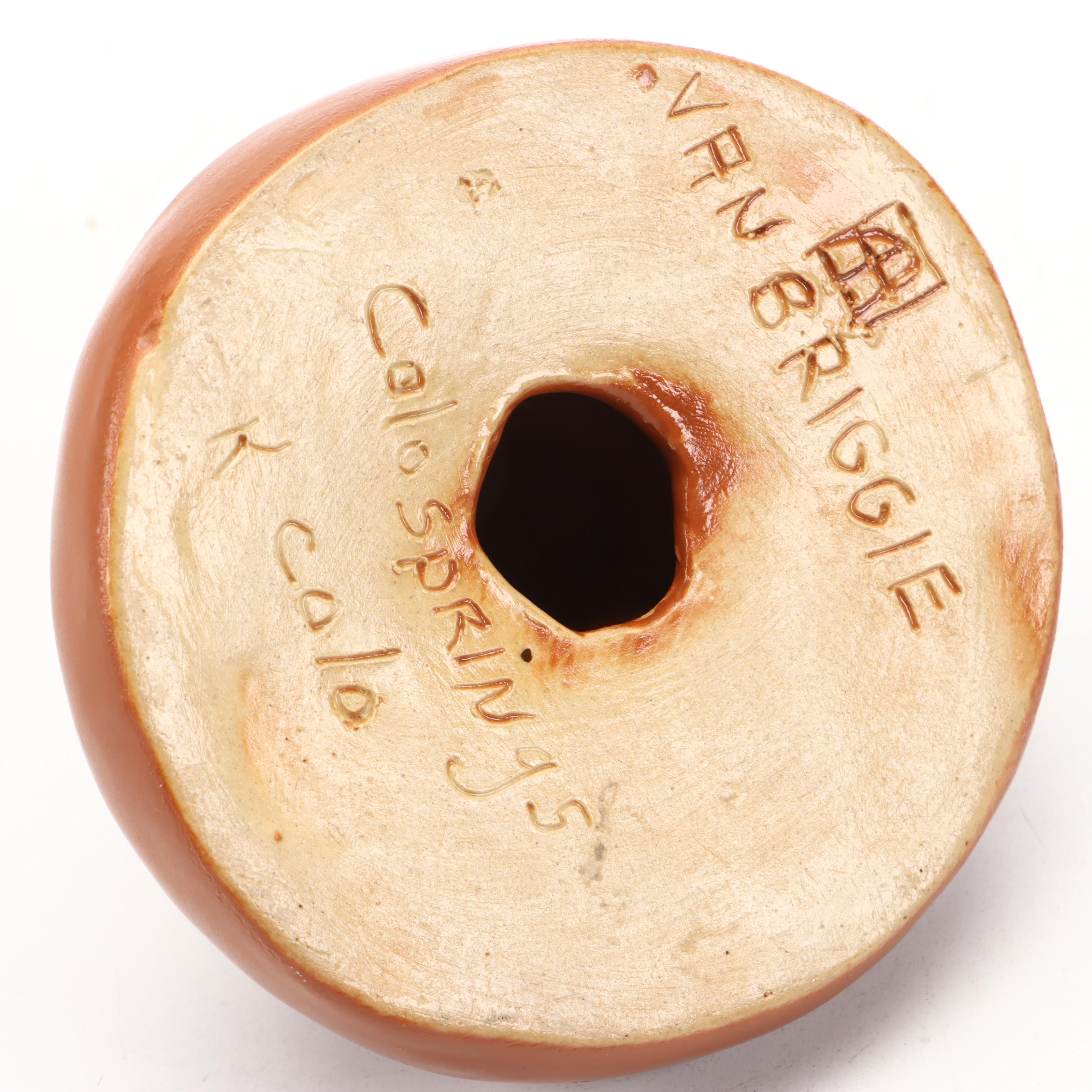 Van Briggle Pottery Duck Paperweight, Late 20th Century