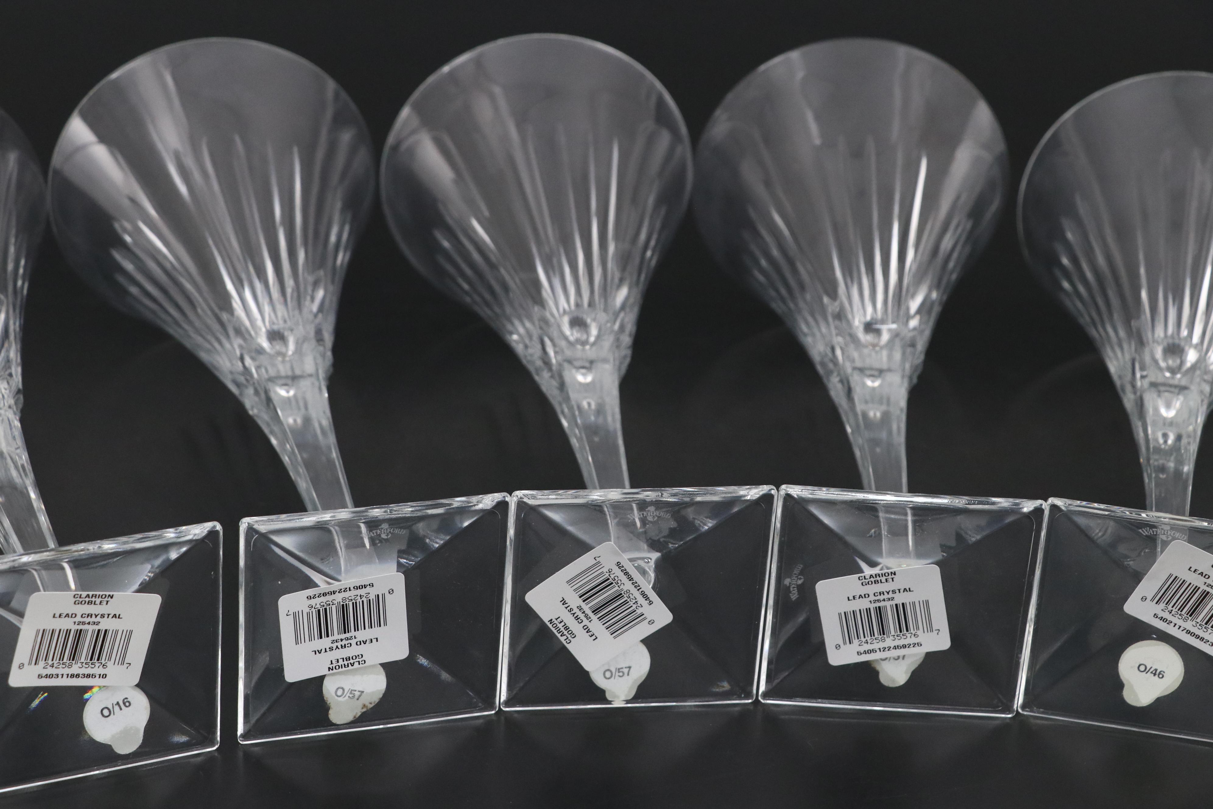 Waterford "Clarion" Crystal Champagne Flutes