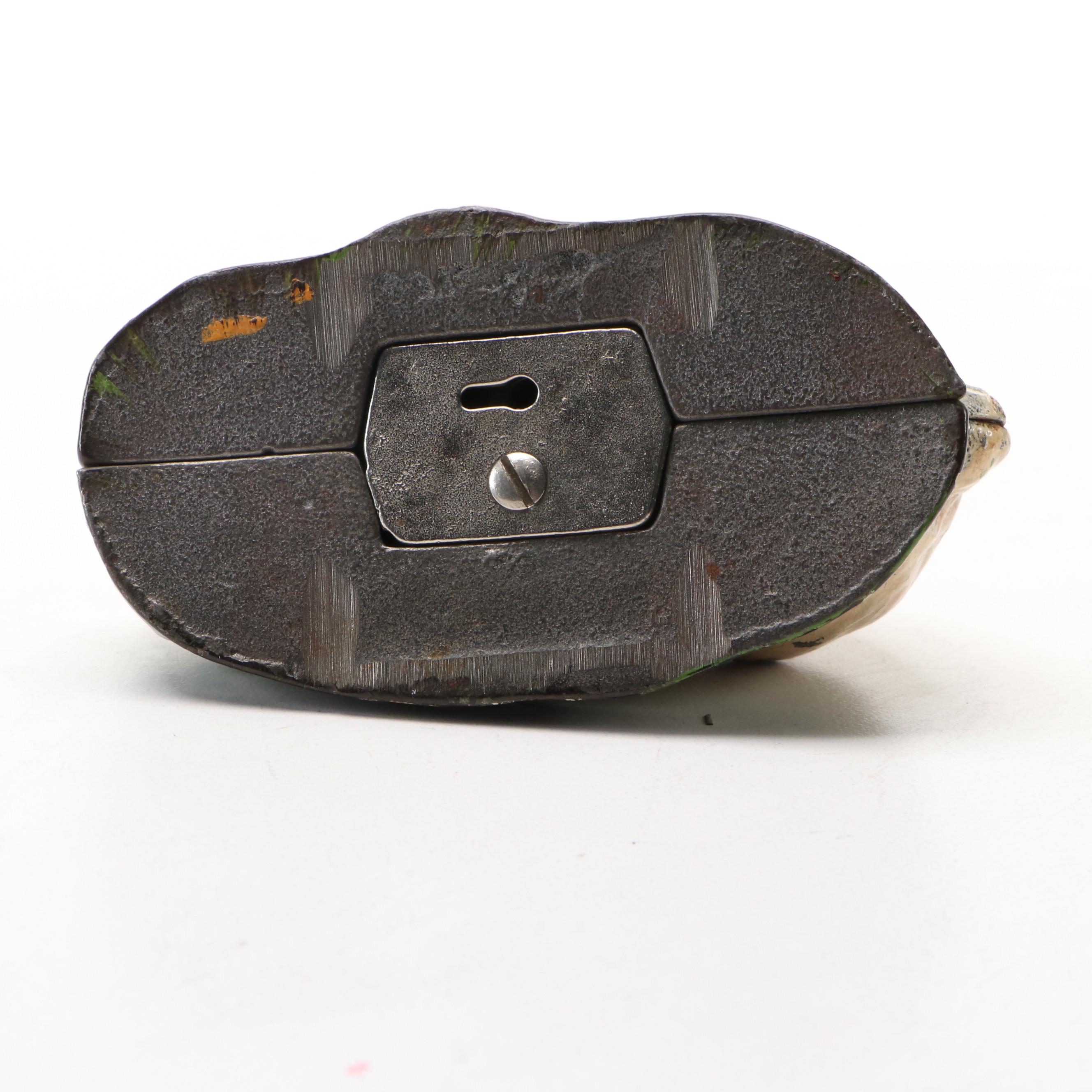 Kilgore Cast Iron Rabbit in Cabbage Mechanical Bank, Early 20th Century