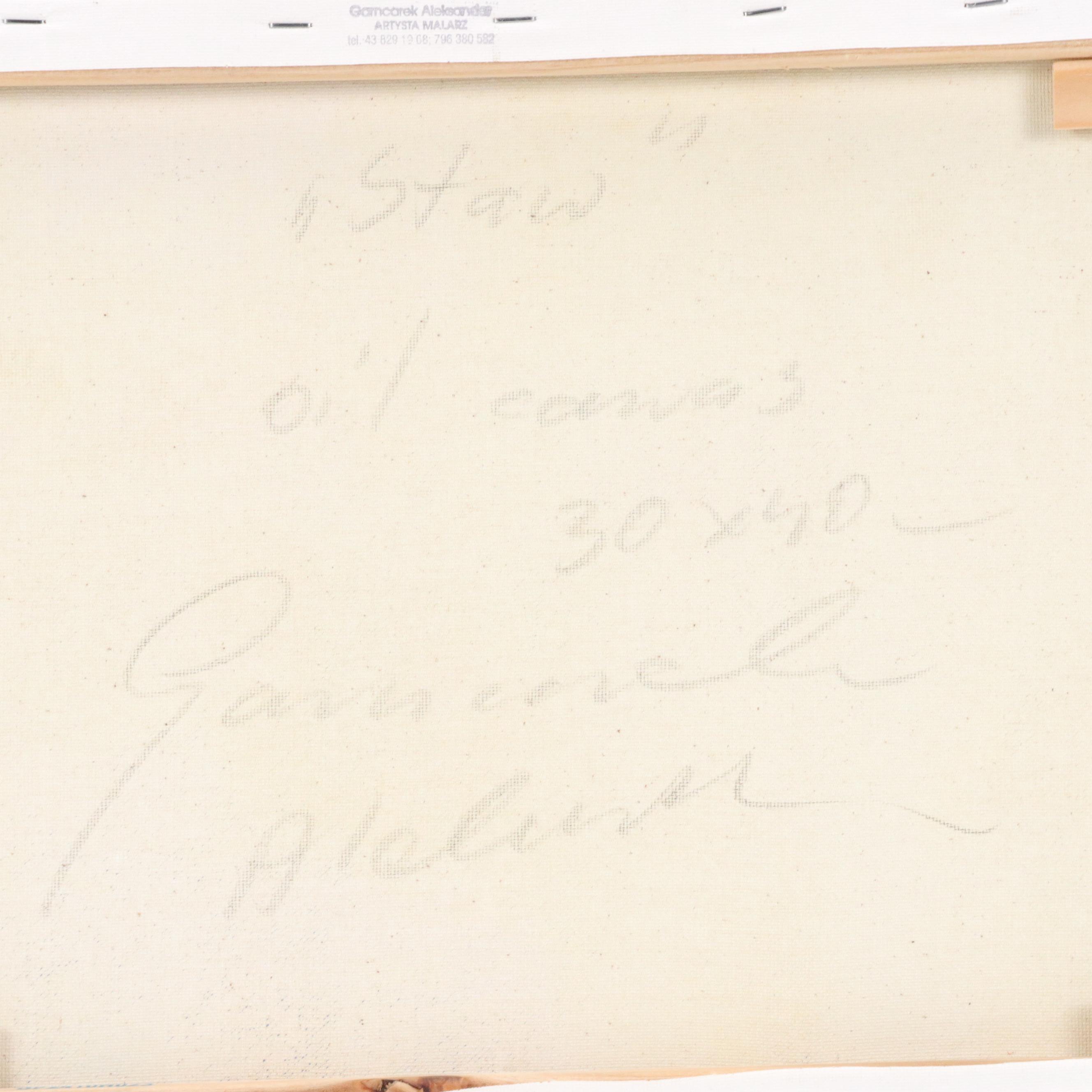 Garncarek Aleksander Pond Landscape Oil Painting "Staw," 2025