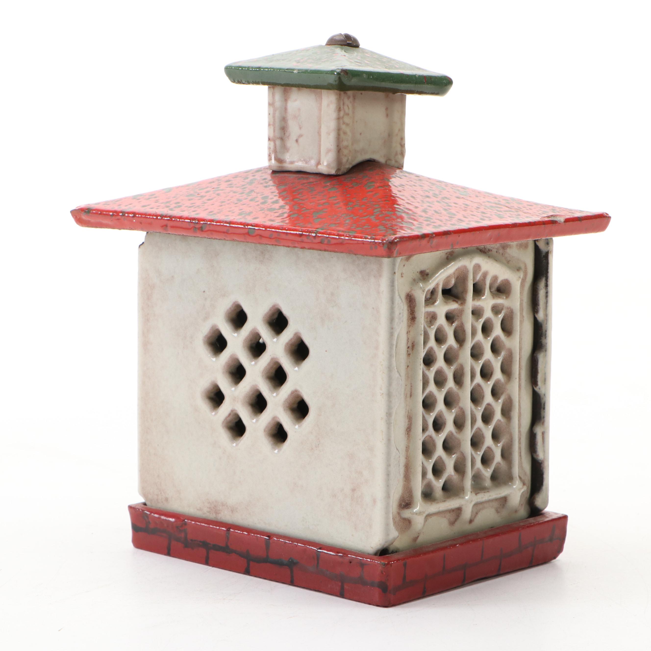 Ohio Foundry Co. Reproduction Cast Iron Cupola Still Bank, Mid-20th Century