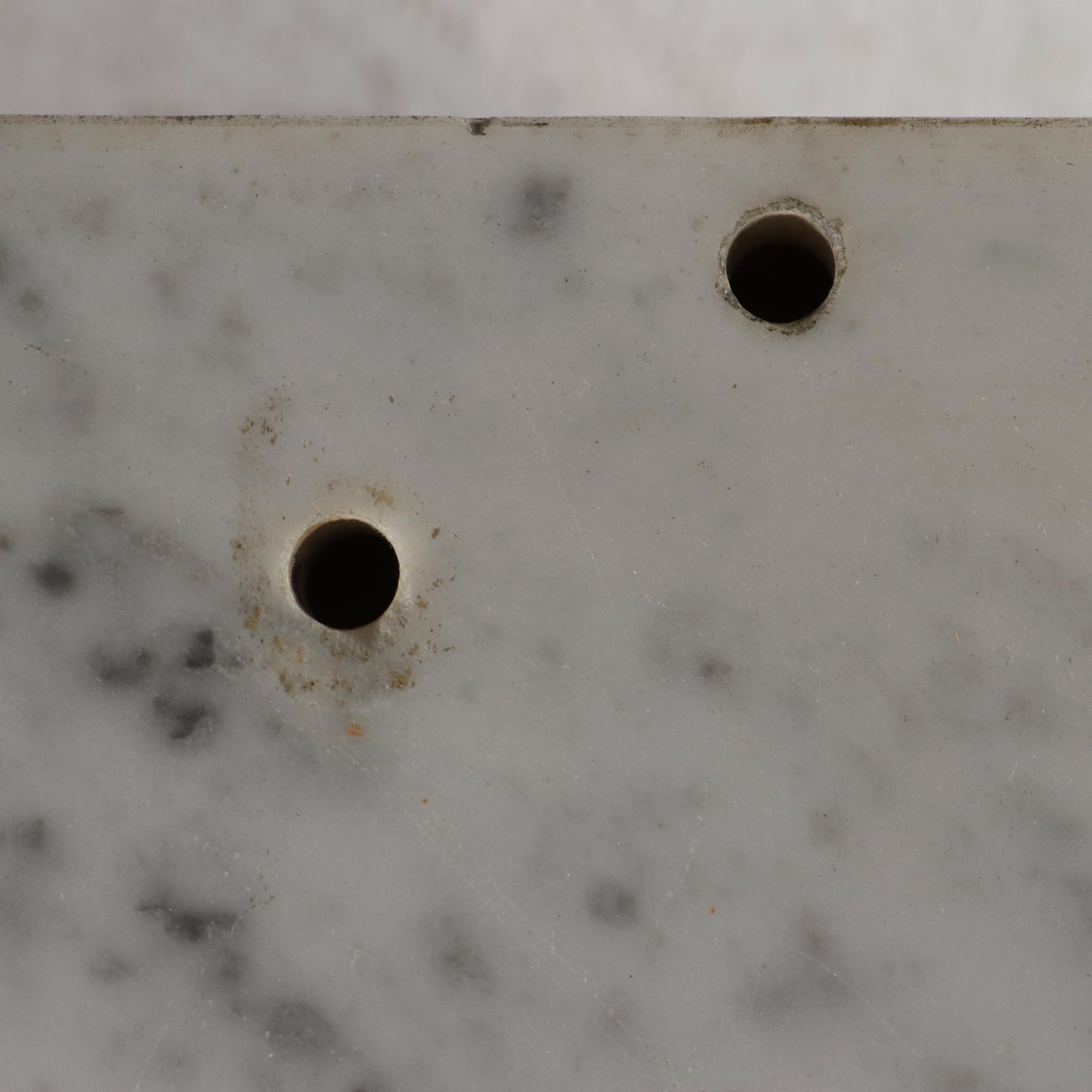 Victorian Walnut, Burl Walnut, and White Marble Washstand, Late 19th Century