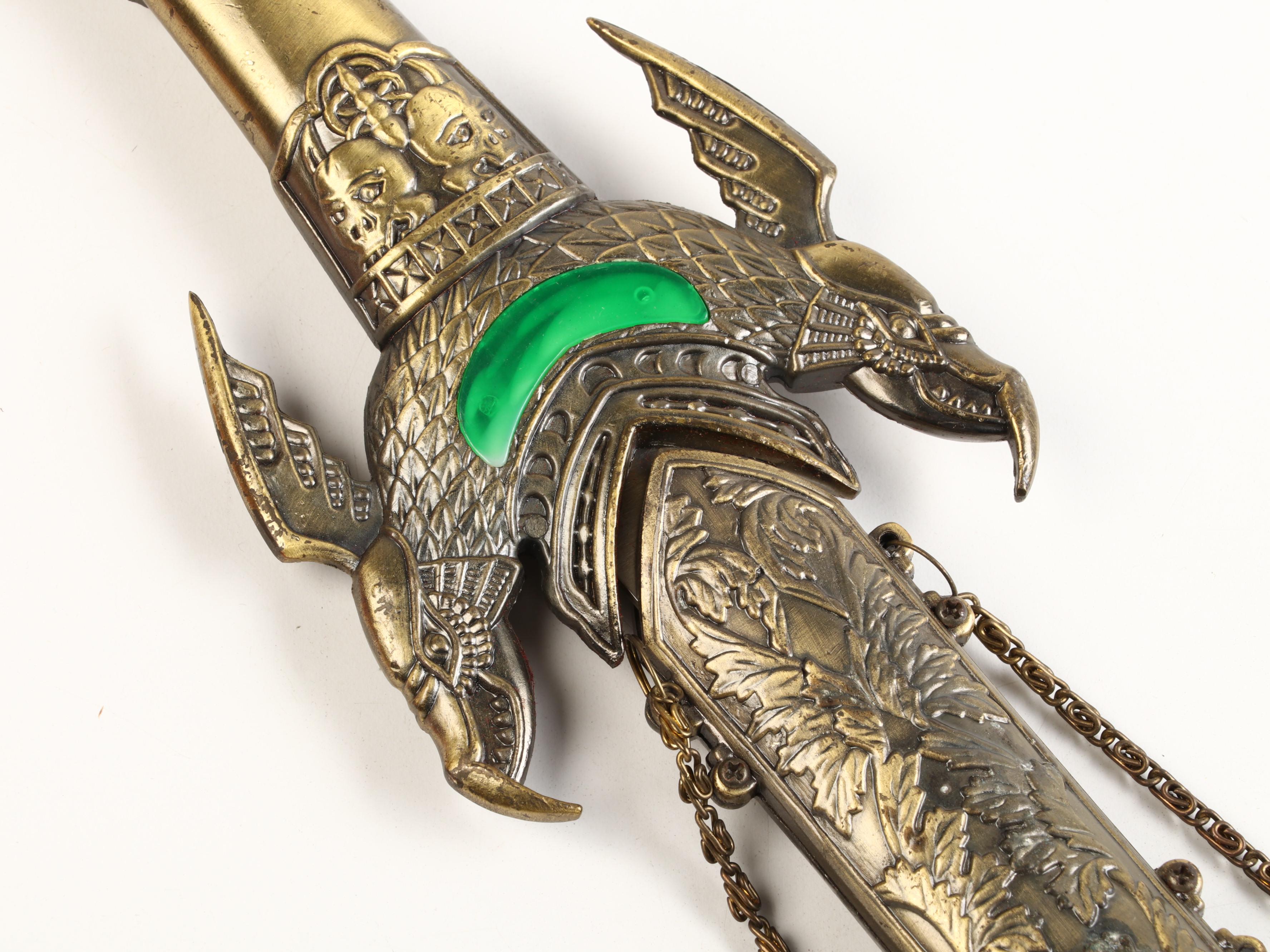 Dragon Hilt Stainless Steel Sword with Metal Scabbard