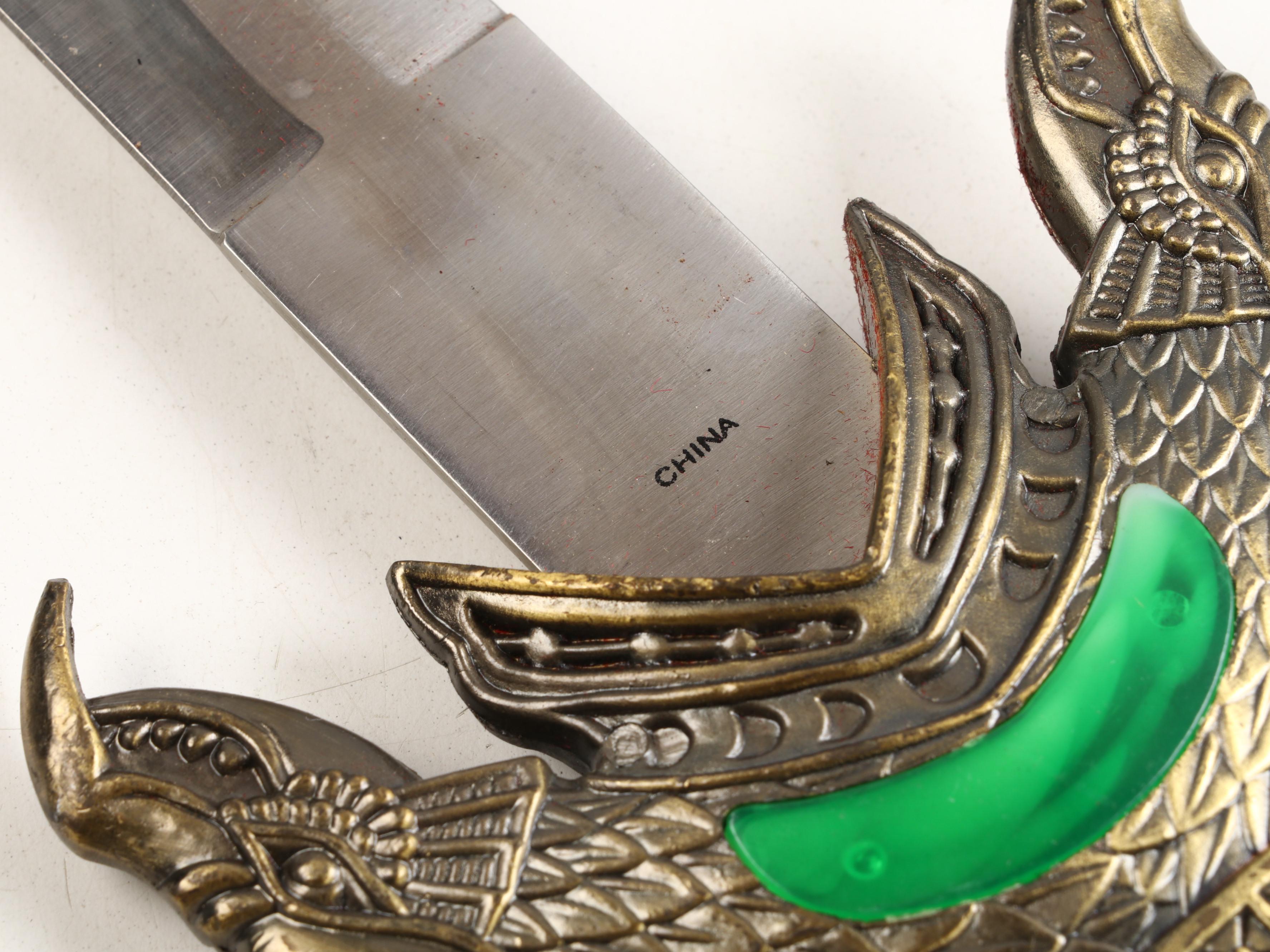 Dragon Hilt Stainless Steel Sword with Metal Scabbard