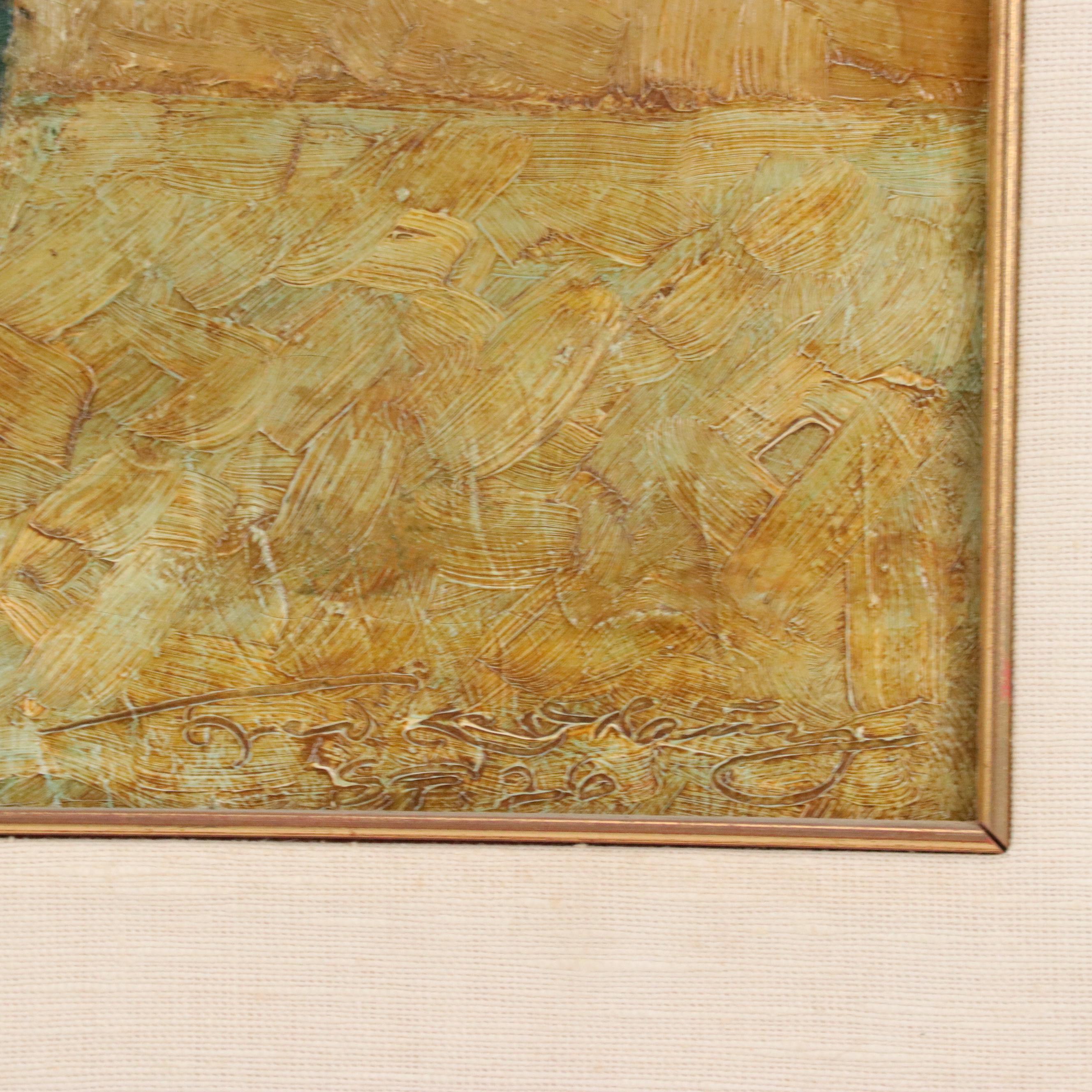 Impasto Floral Still Life Oil Painting, 1926