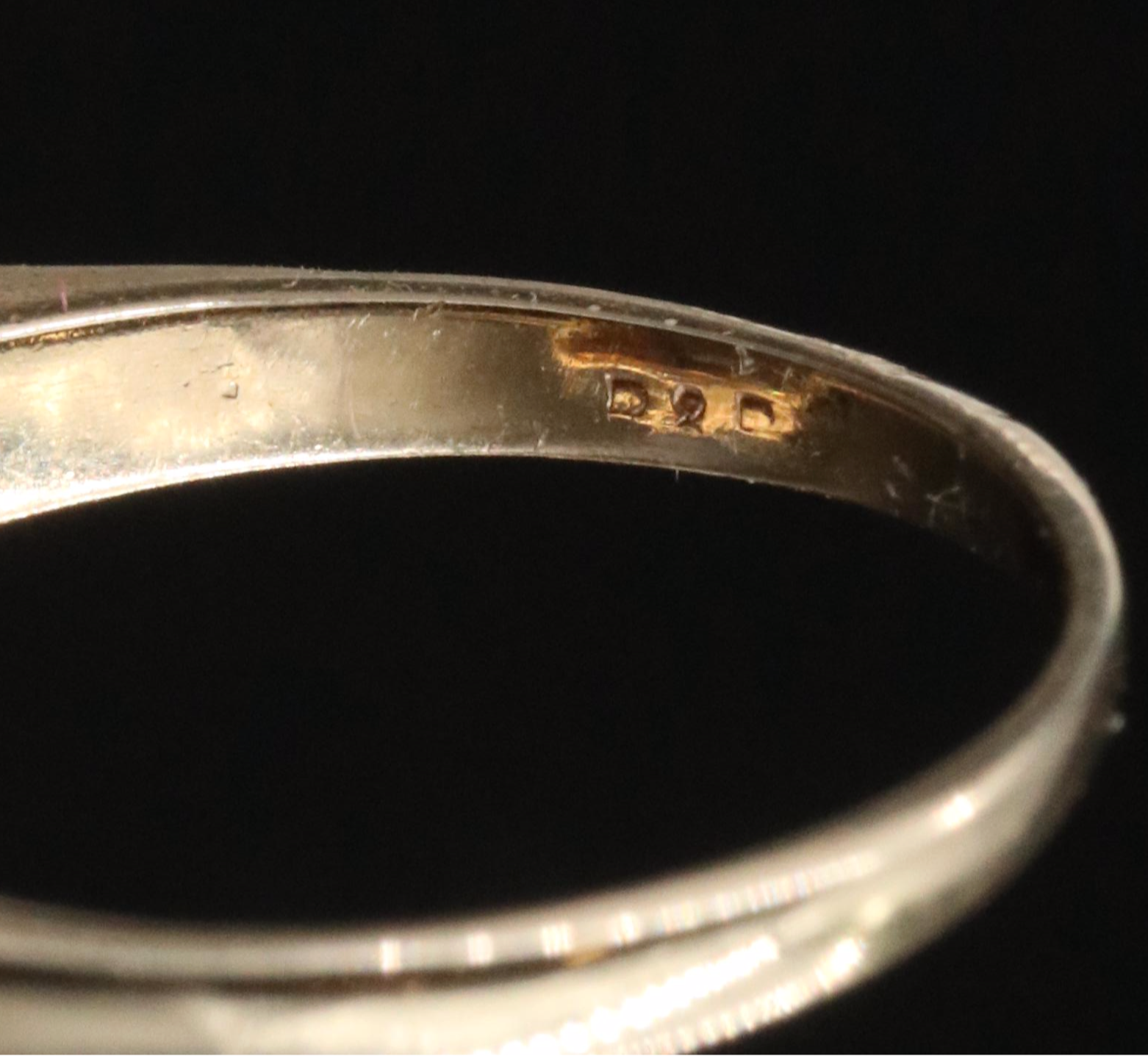 Vintage 14K Topaz and Diamond Ring with Platinum Accents