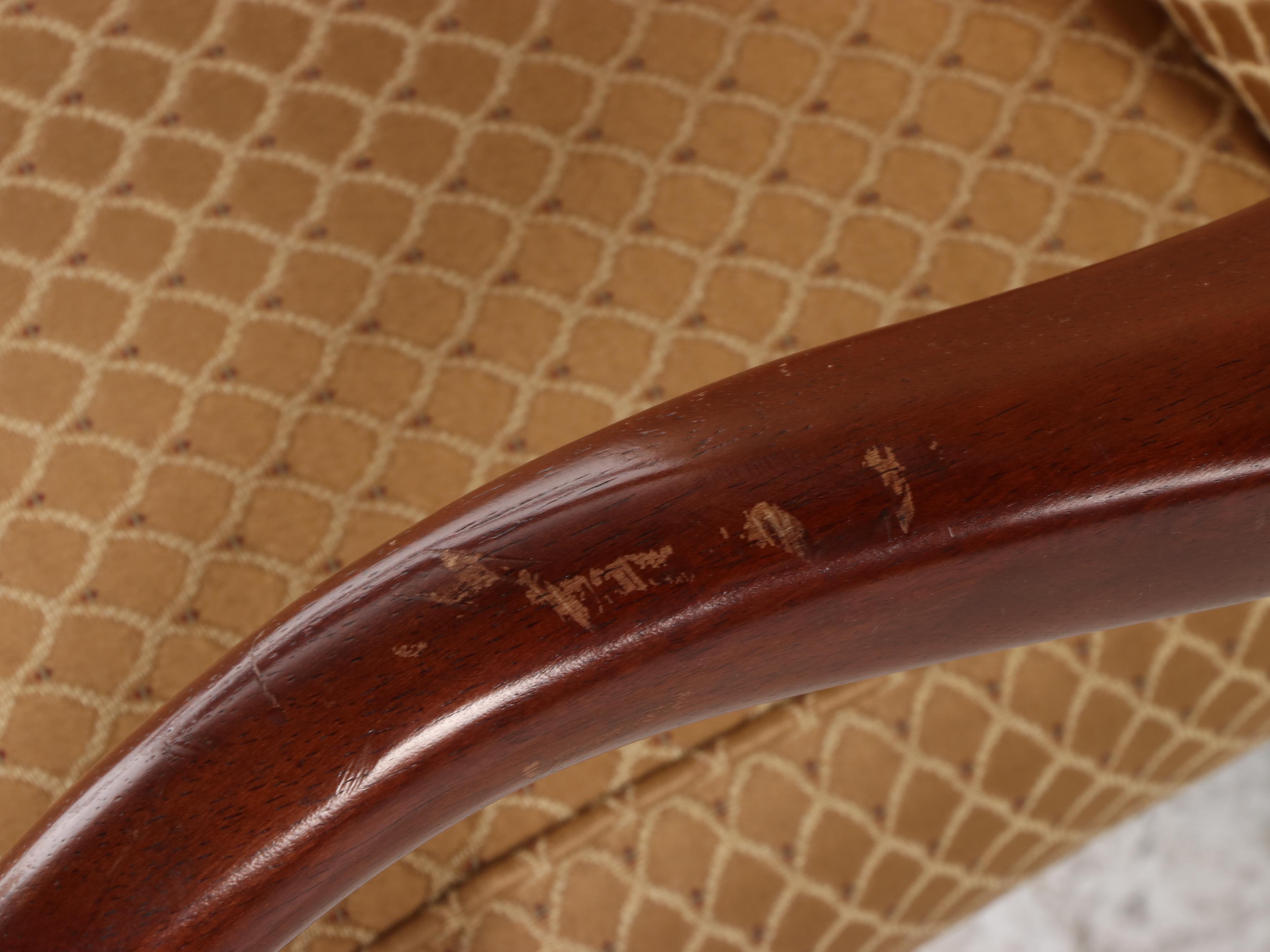 Best Chairs Inc. Queen Anne Style Hardwood and Upholstered Armchair