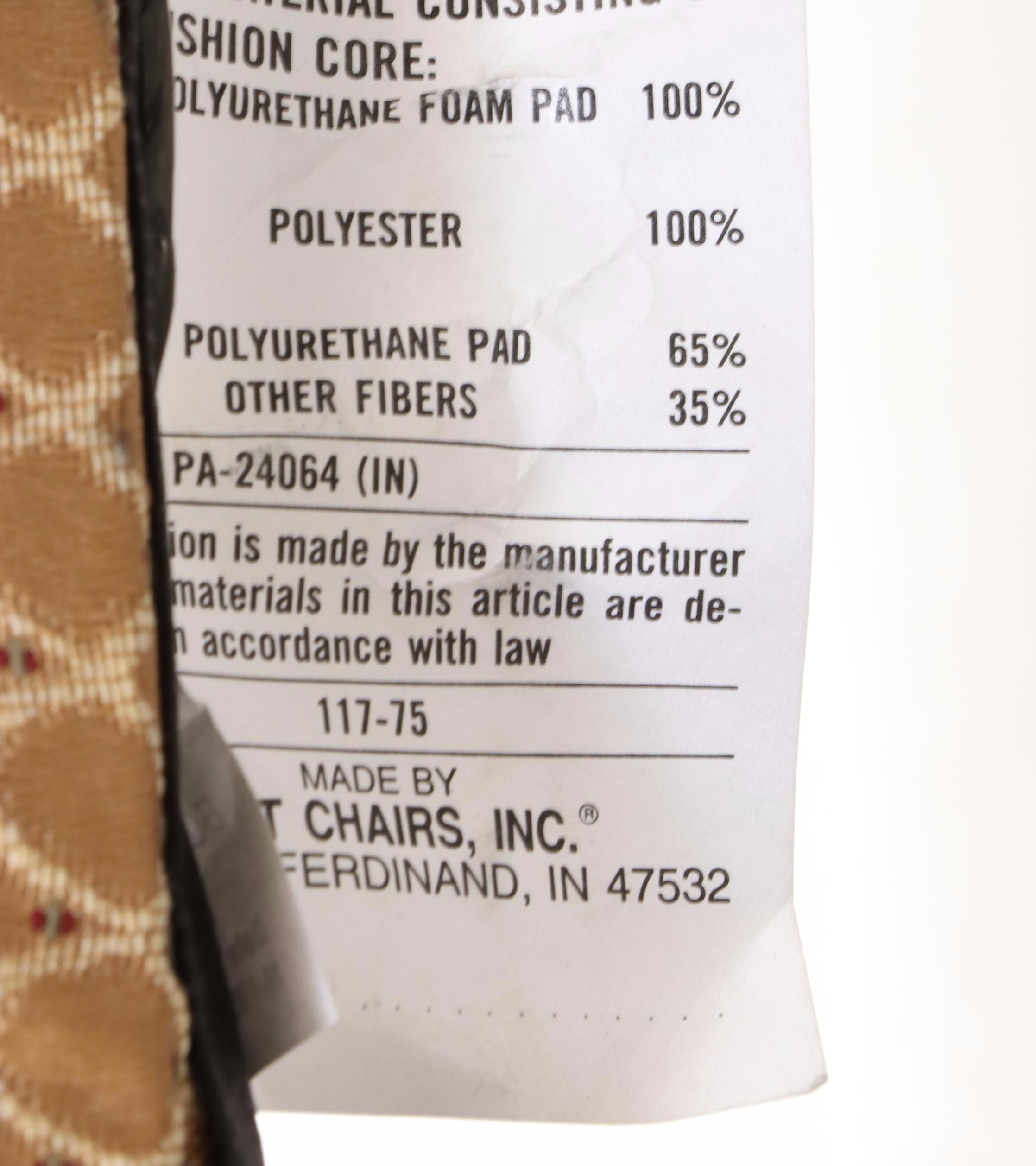 Best Chairs Inc. Queen Anne Style Hardwood and Upholstered Armchair