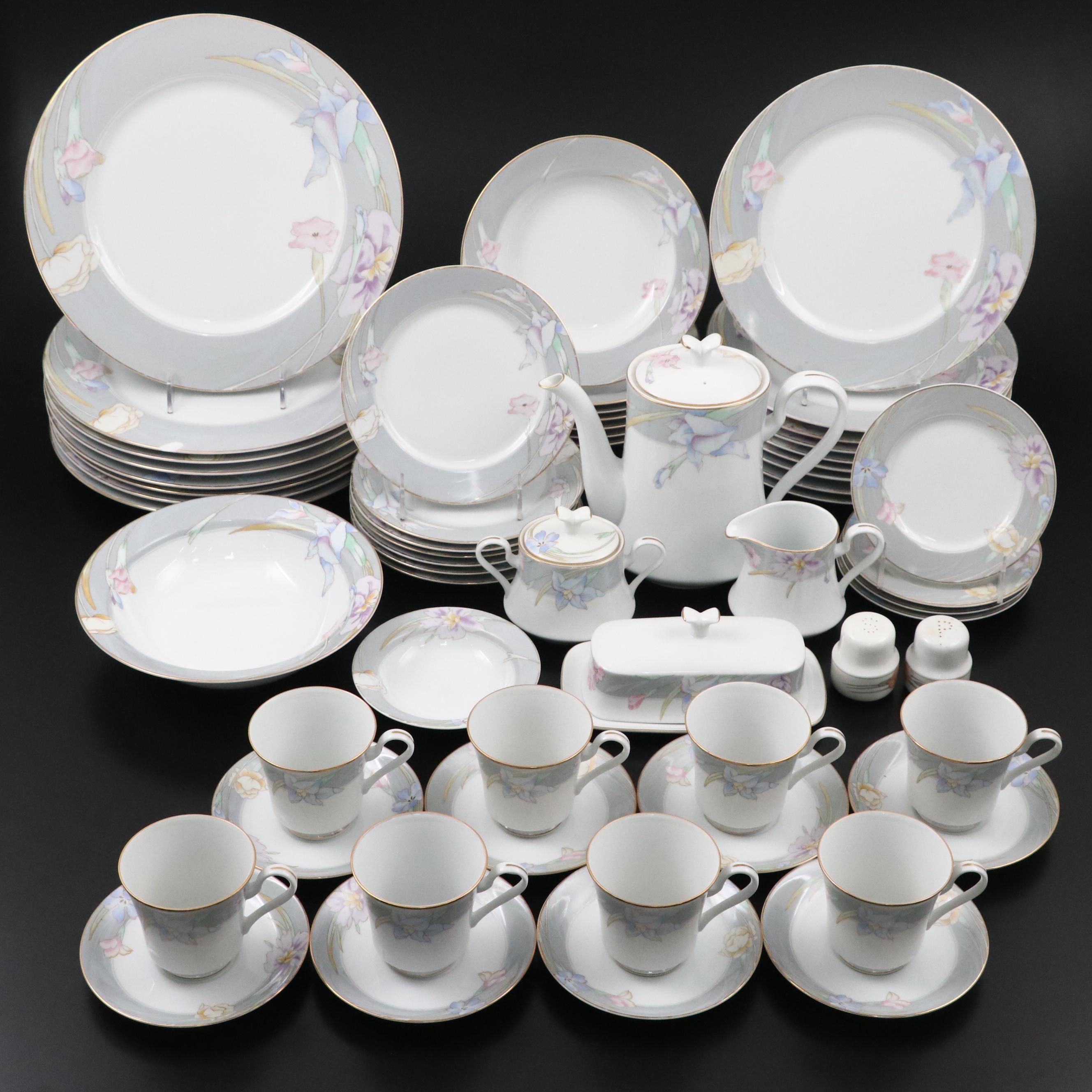 Mikasa "Charisma Gray" Porcelain Tableware, Late 20th Century